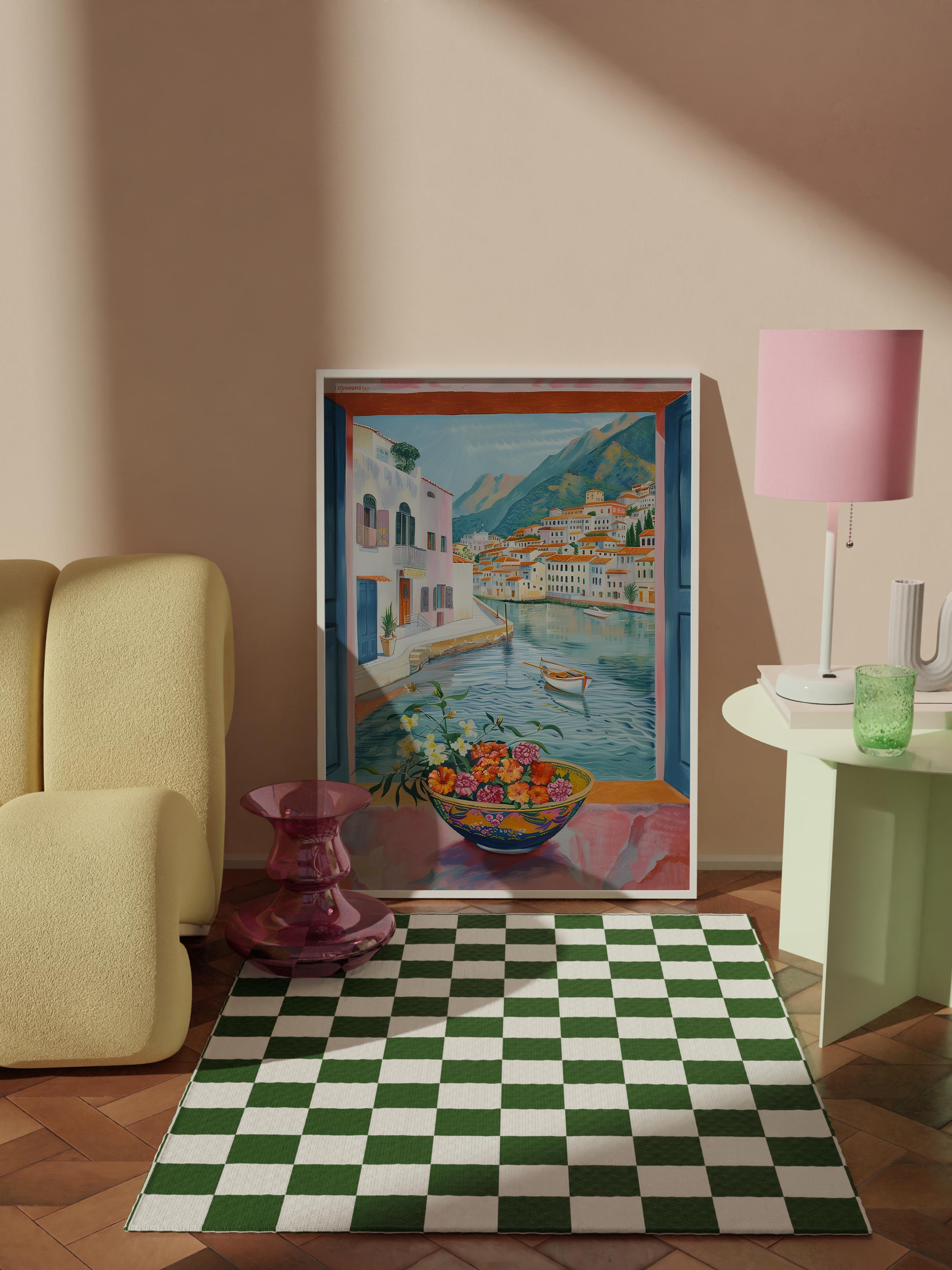 Çerçevesiz Poster Tablo, Duvar Posteri, Kağıt Poster, Akdeniz Sessizliği , Maximalist No:293
