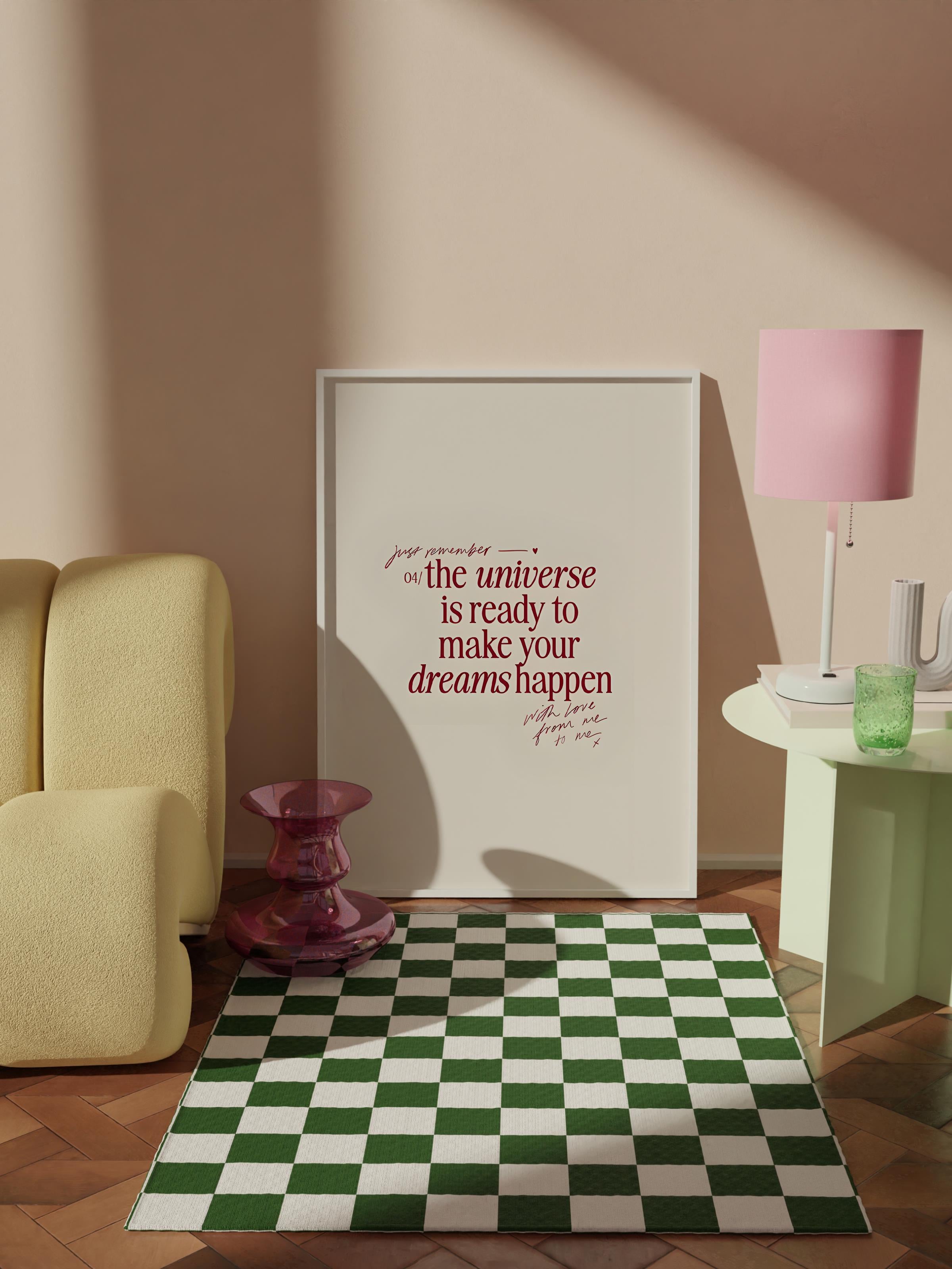 Çerçevesiz Poster Tablo, Duvar Posteri, Kağıt Poster, Evrensel Rüya Yazısı , Maximalist No:52