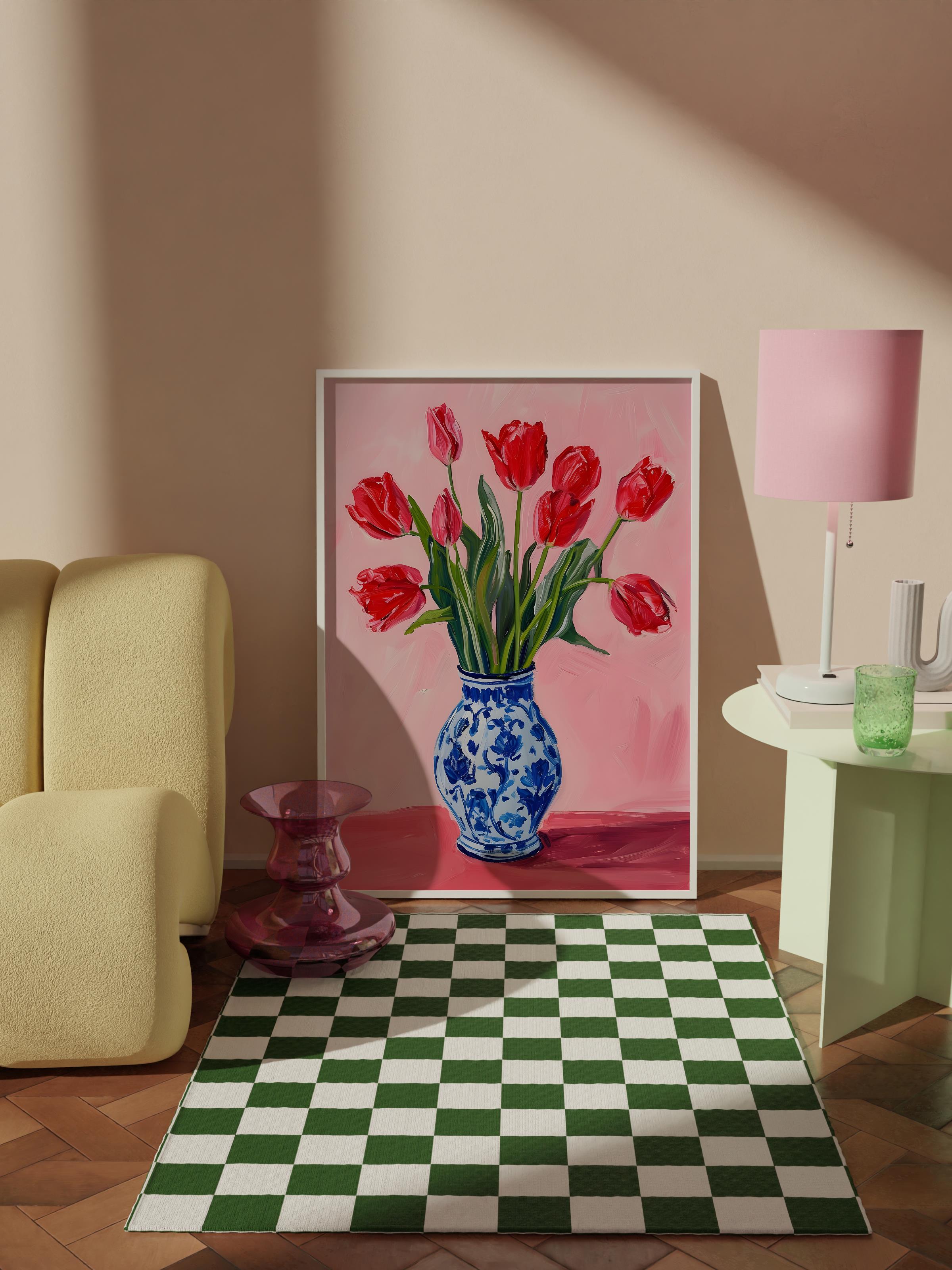 Çerçevesiz Poster Tablo, Duvar Posteri, Kağıt Poster, Lalenin Zarafeti , Maximalist No:151