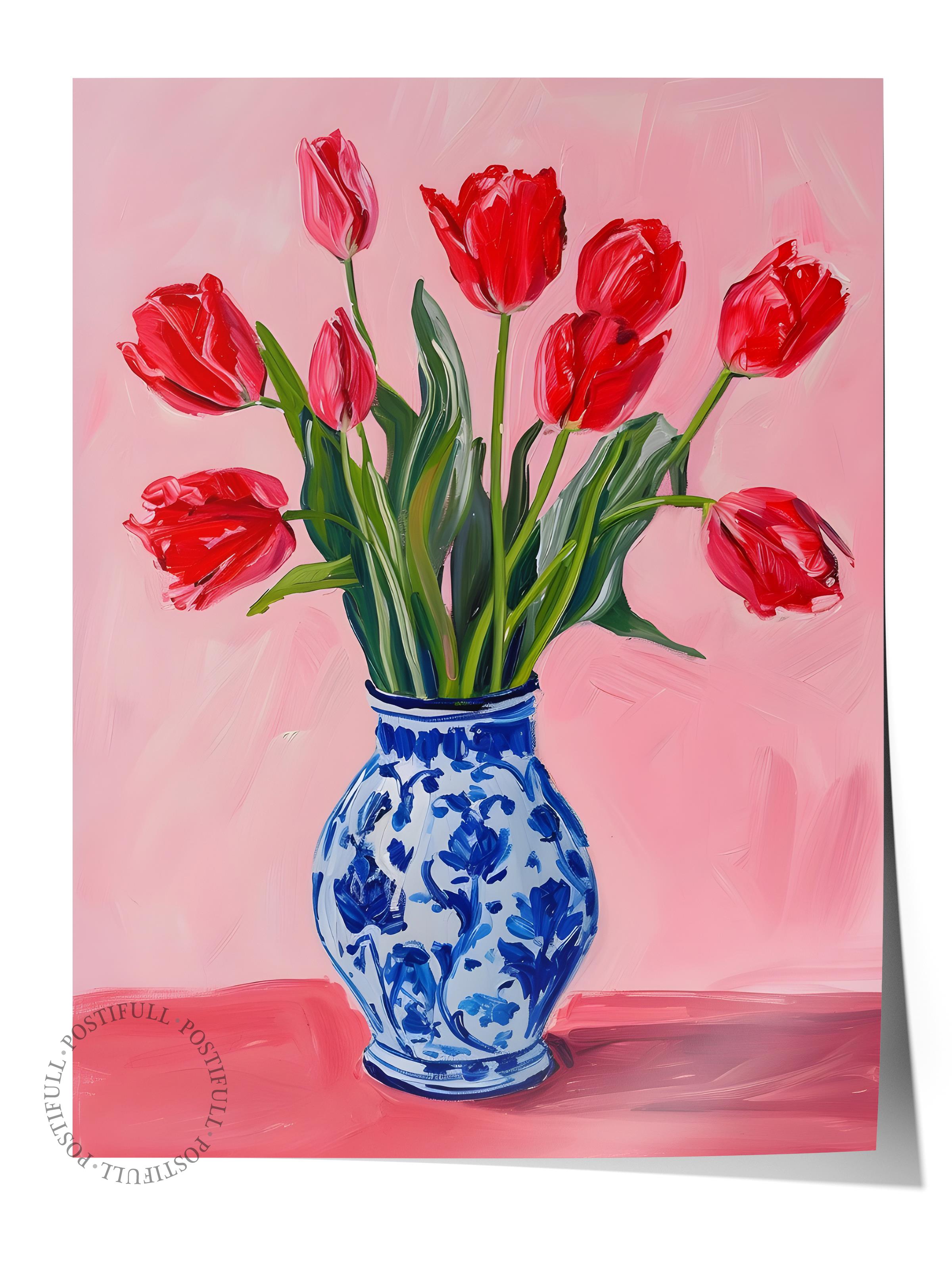 Çerçevesiz Poster Tablo, Duvar Posteri, Kağıt Poster, Lalenin Zarafeti , Maximalist No:151