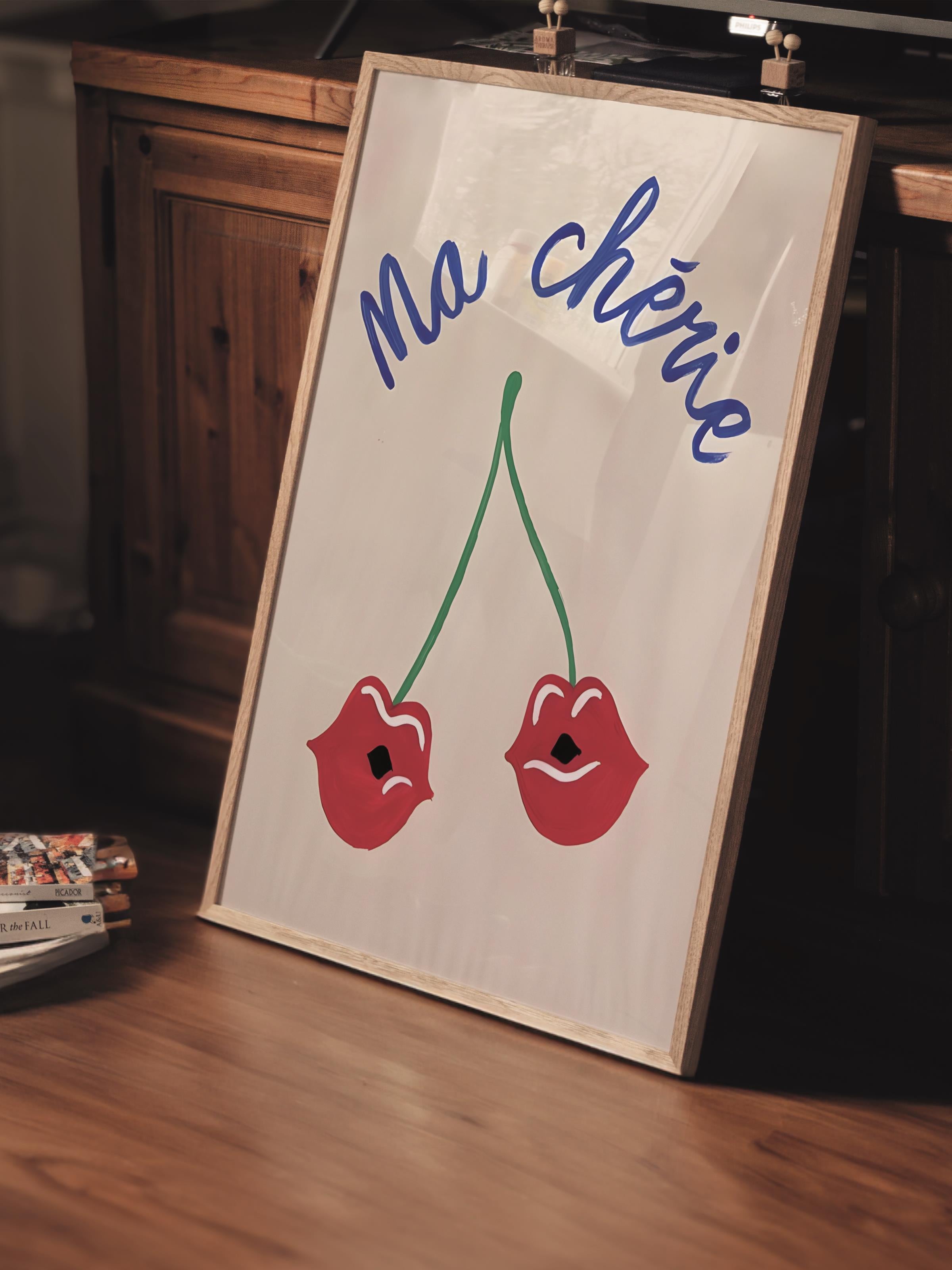 Çerçevesiz Poster Tablo, Duvar Posteri, Kağıt Poster, Ma Chérie , Maximalist No:263