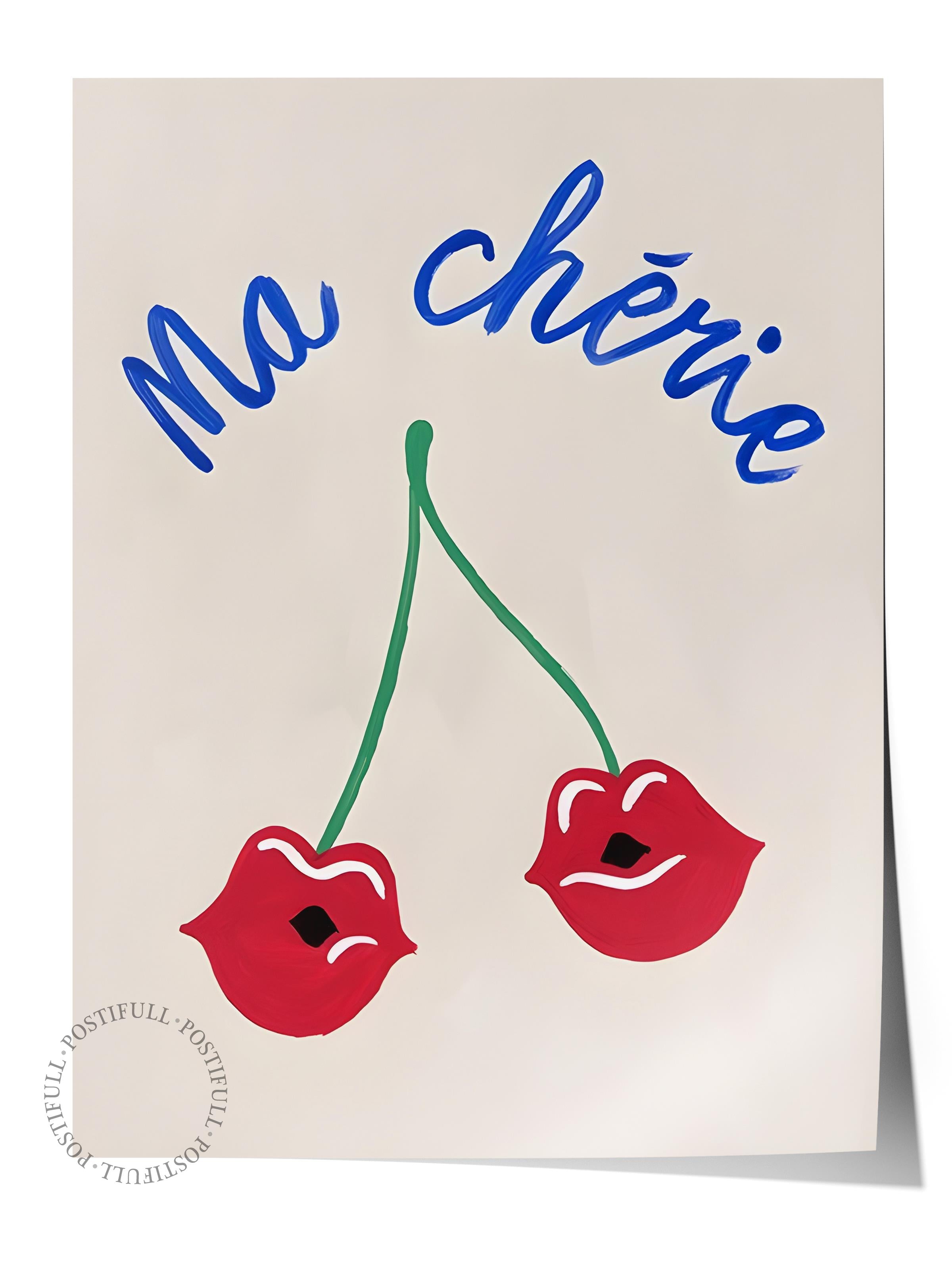 Çerçevesiz Poster Tablo, Duvar Posteri, Kağıt Poster, Ma Chérie , Maximalist No:263