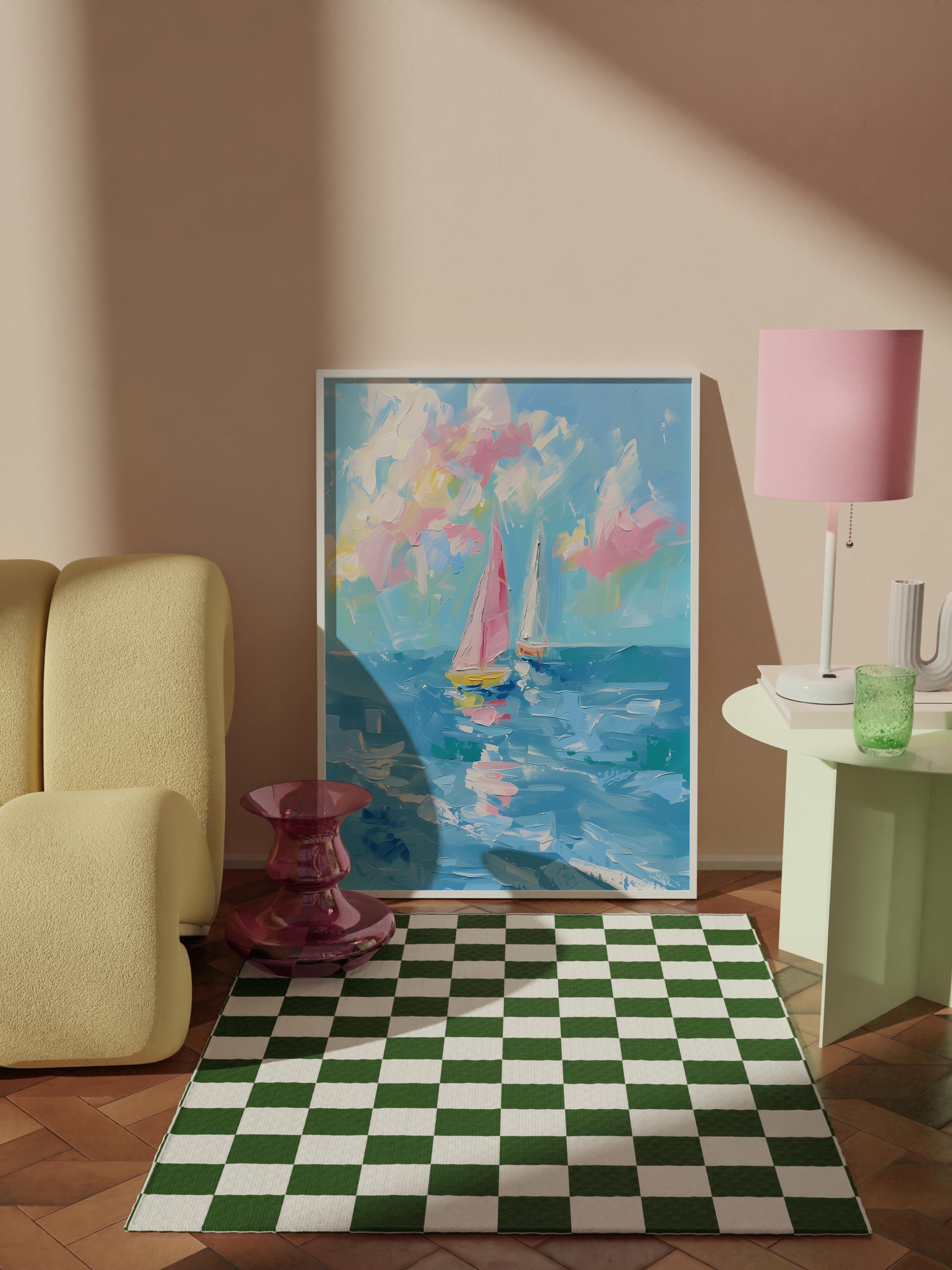 Çerçevesiz Poster Tablo, Duvar Posteri, Kağıt Poster, Yelkenli Serüven , Maximalist No:168