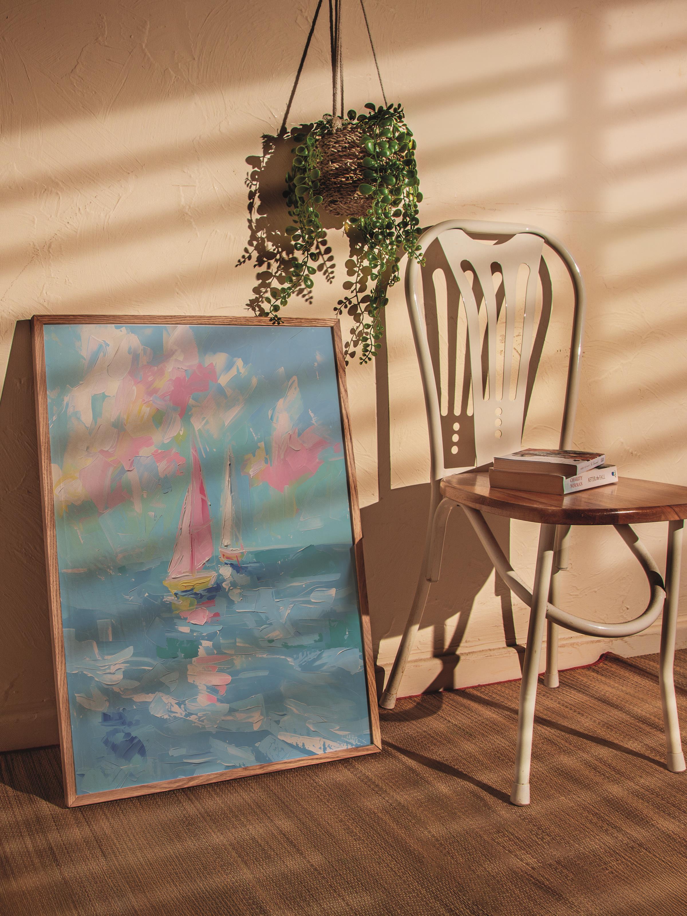 Çerçevesiz Poster Tablo, Duvar Posteri, Kağıt Poster, Yelkenli Serüven , Maximalist No:168