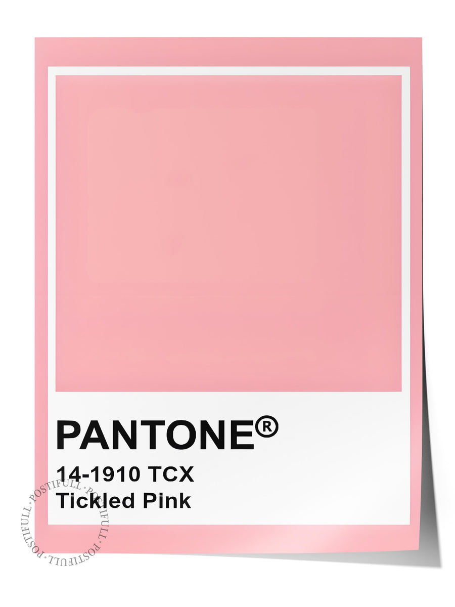 PANTONE 14-1910 TCX Tickled Pink Maximalist Çerçevesiz Poster
