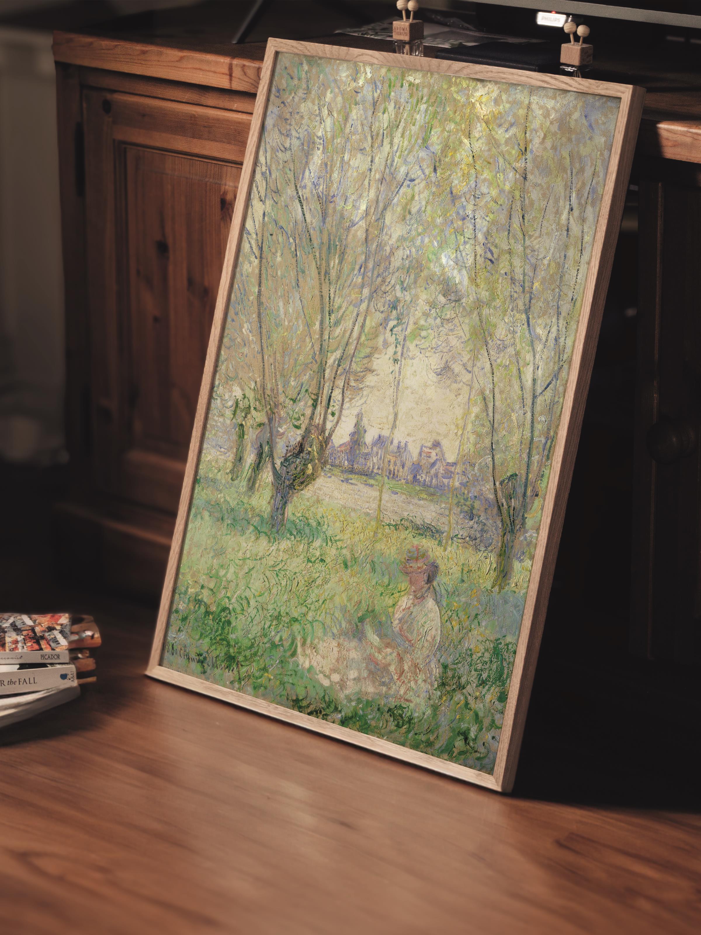 Çerçevesiz Poster Tablo, Duvar Posteri, Kağıt Poster, Bahçe Sessizliği , Maximalist No:222