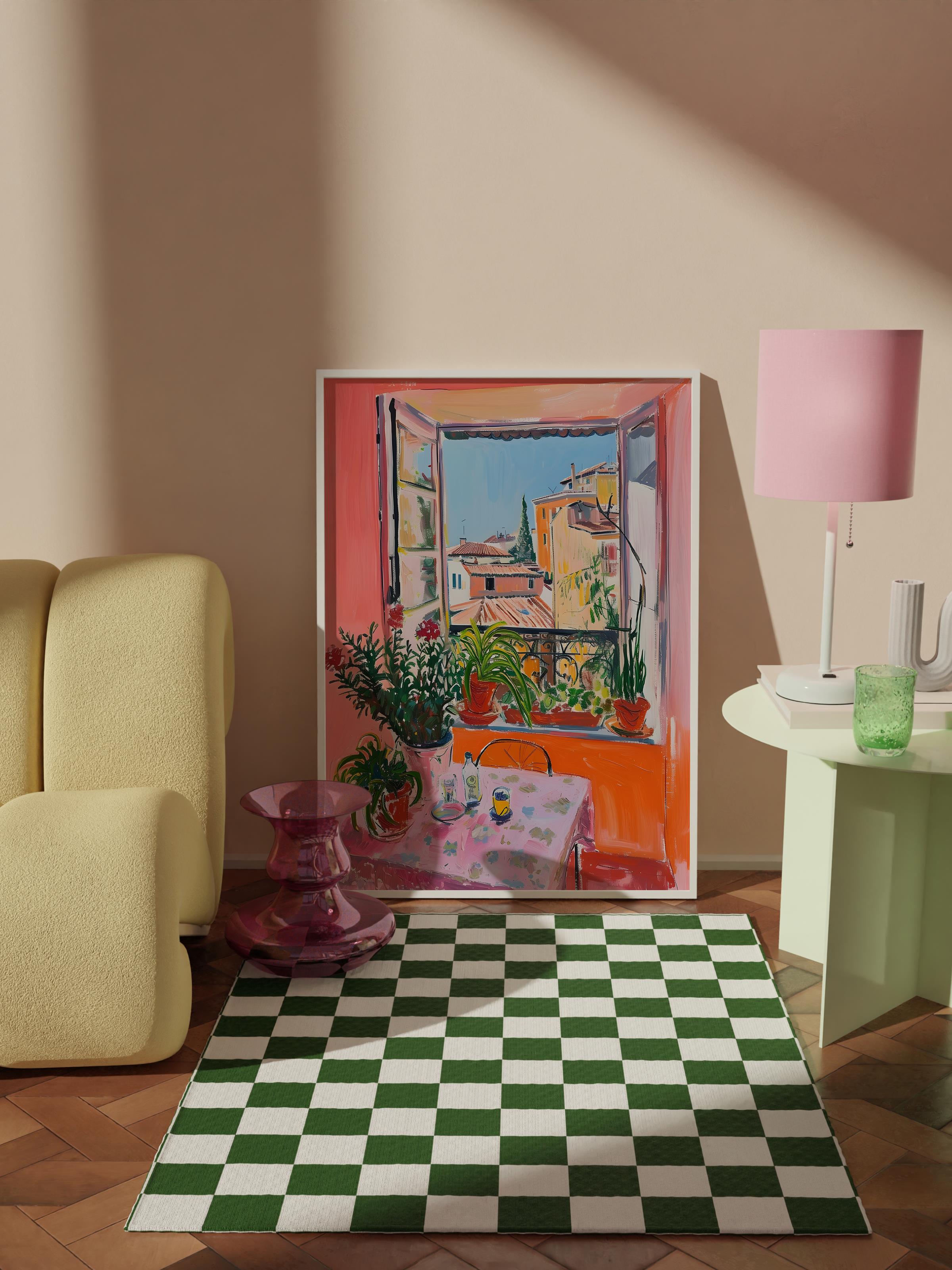 Çerçevesiz Poster Tablo, Duvar Posteri, Kağıt Poster, Rahat Balkon , Maximalist No:2