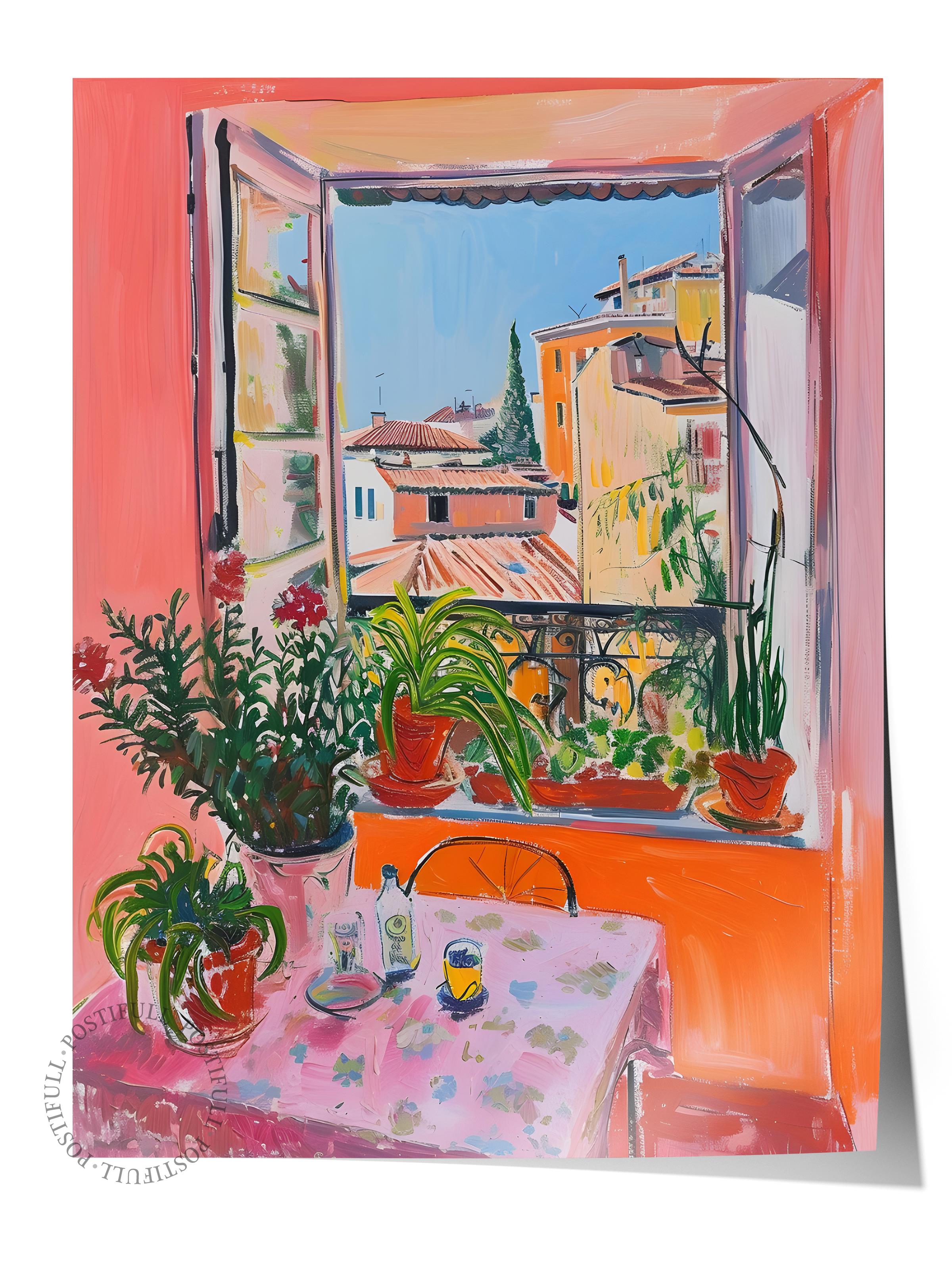 Çerçevesiz Poster Tablo, Duvar Posteri, Kağıt Poster, Rahat Balkon , Maximalist No:2