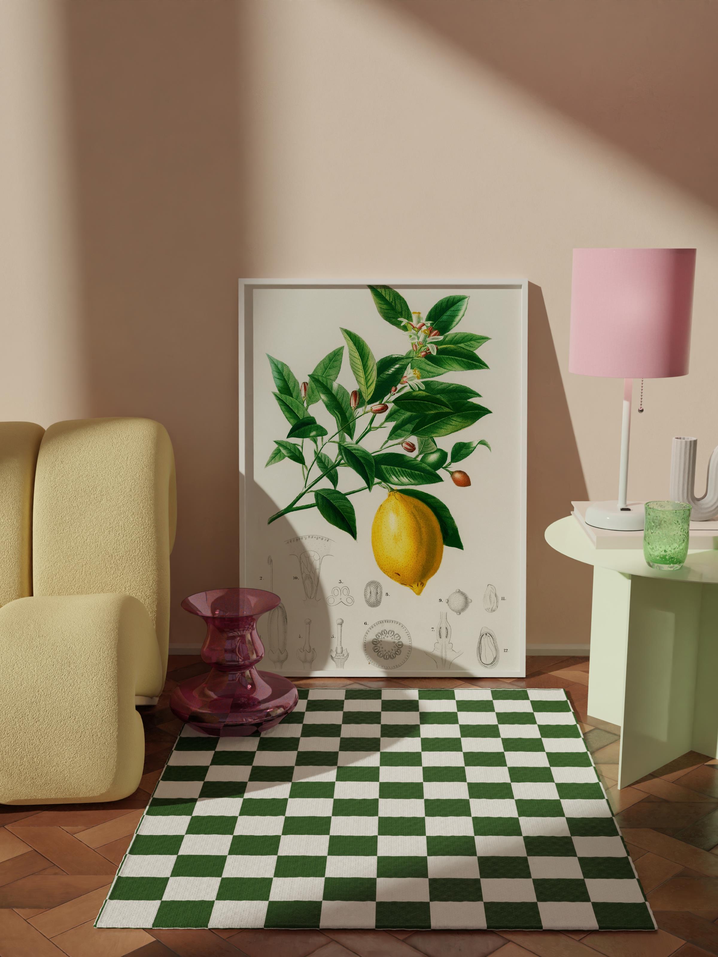 Çerçevesiz Poster Tablo, Duvar Posteri, Kağıt Poster, Limon Ağacı , Maximalist No:258