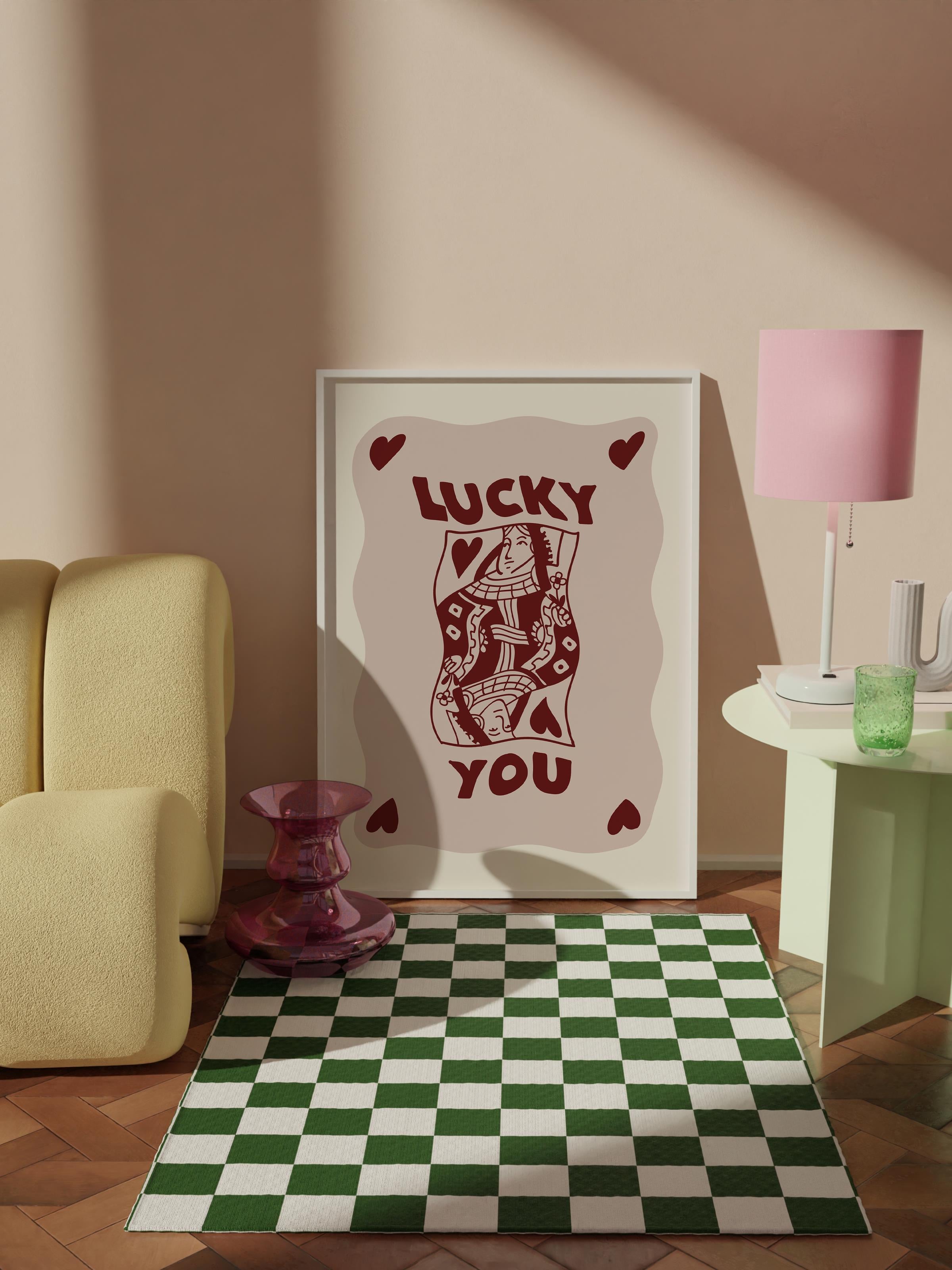 Çerçevesiz Poster Tablo, Duvar Posteri, Kağıt Poster, Şanslı Kartlar , Maximalist No:236