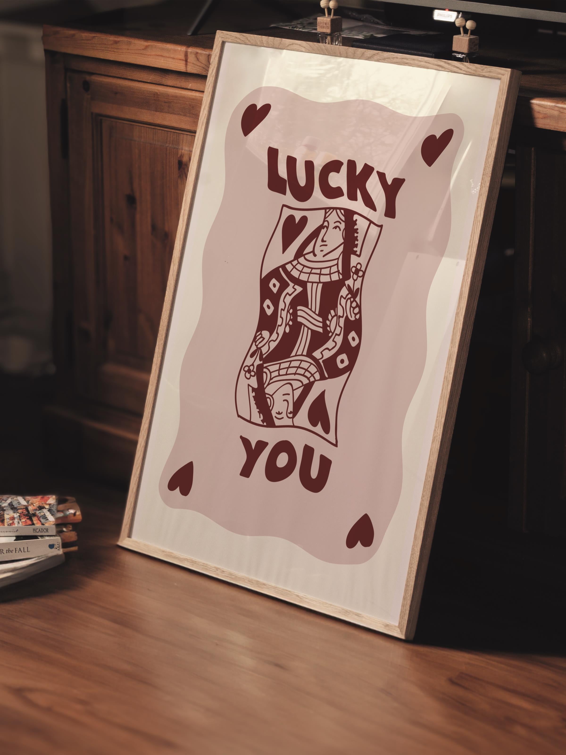 Çerçevesiz Poster Tablo, Duvar Posteri, Kağıt Poster, Şanslı Kartlar , Maximalist No:236