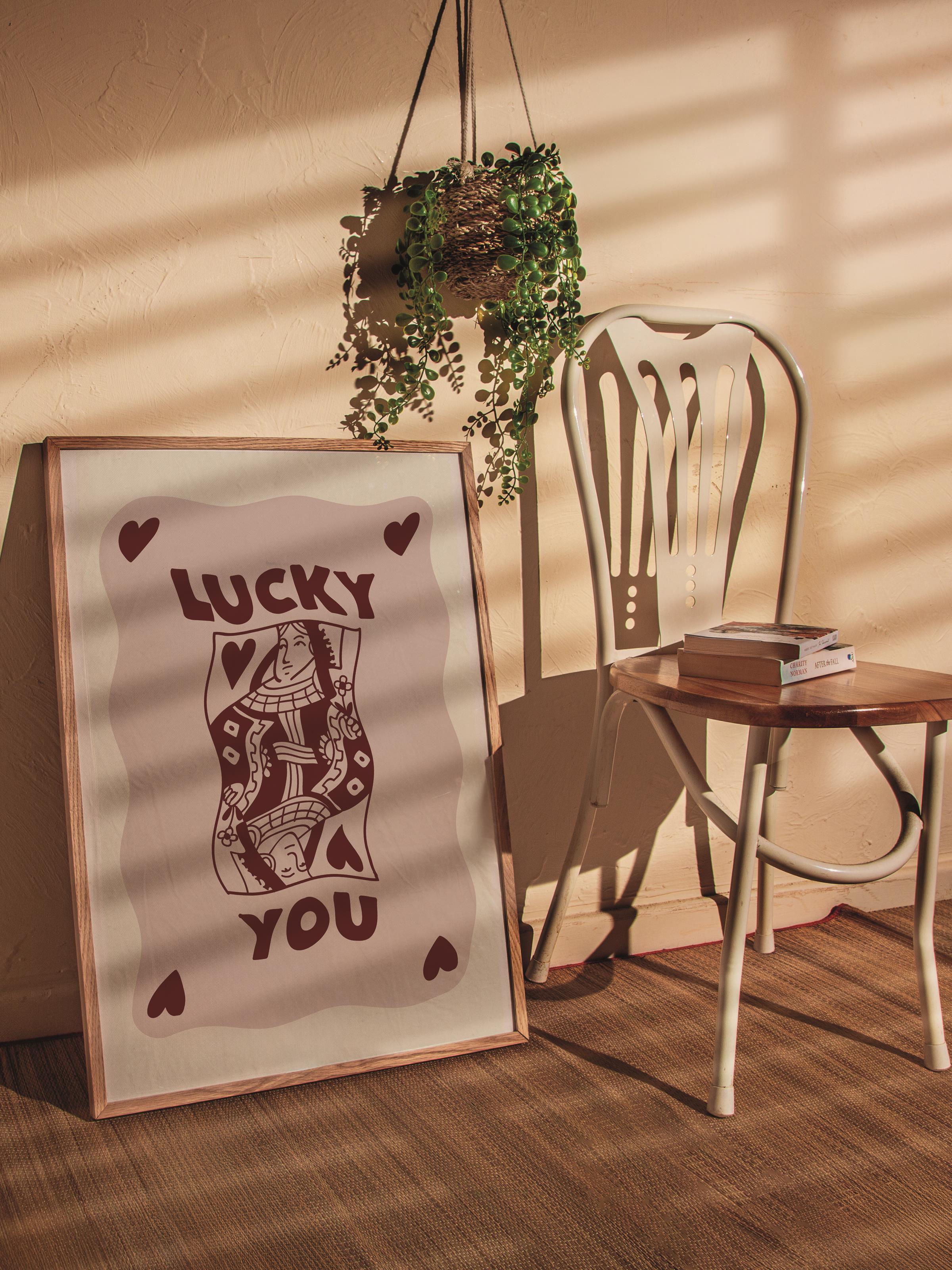 Çerçevesiz Poster Tablo, Duvar Posteri, Kağıt Poster, Şanslı Kartlar , Maximalist No:236