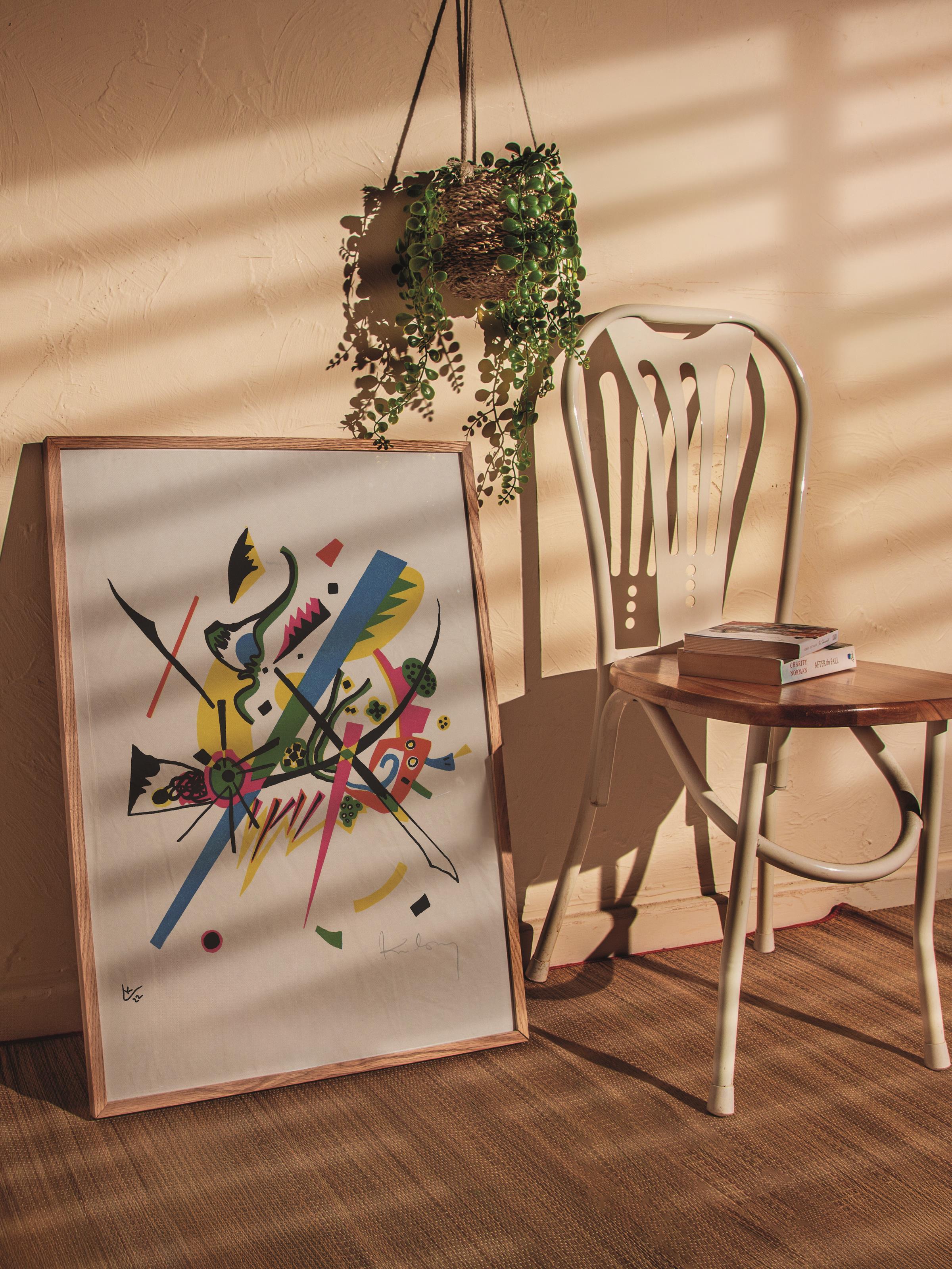 Çerçevesiz Poster Tablo, Duvar Posteri, Kağıt Poster, Renkli Kaos , Maximalist No:281