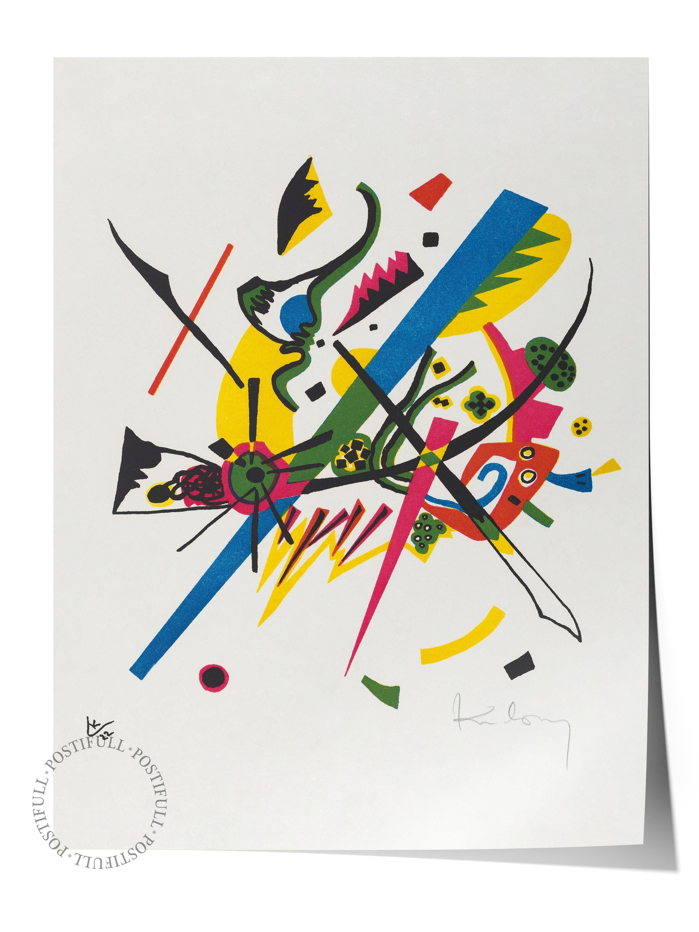 Çerçevesiz Poster Tablo, Duvar Posteri, Kağıt Poster, Renkli Kaos , Maximalist No:281