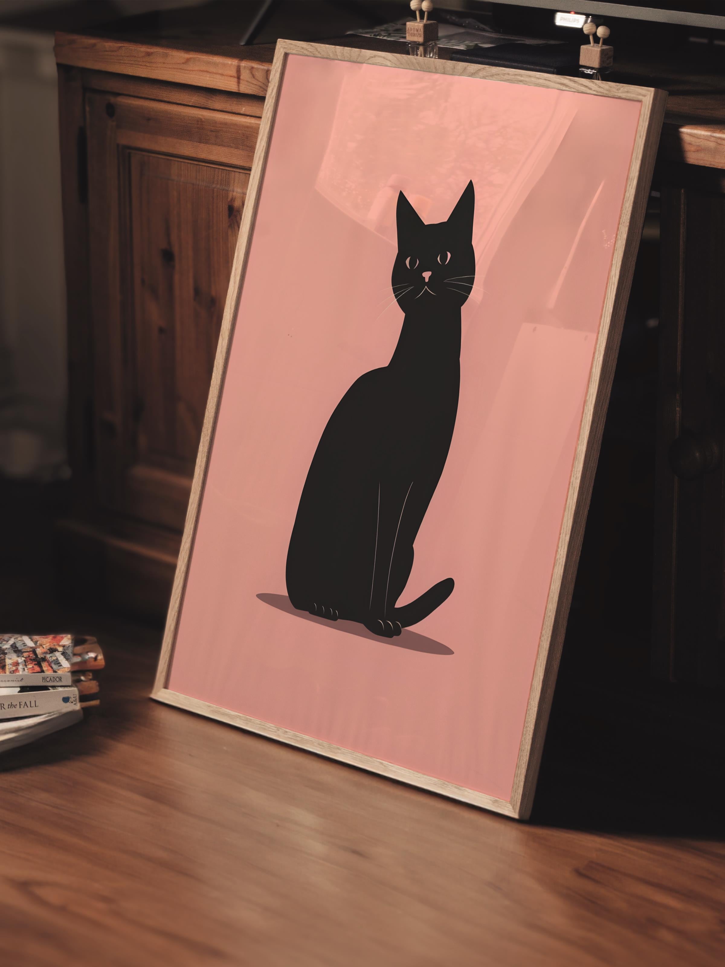 Çerçevesiz Poster Tablo, Duvar Posteri, Kağıt Poster, Gecenin Asil Bekçisi , Maximalist No:64