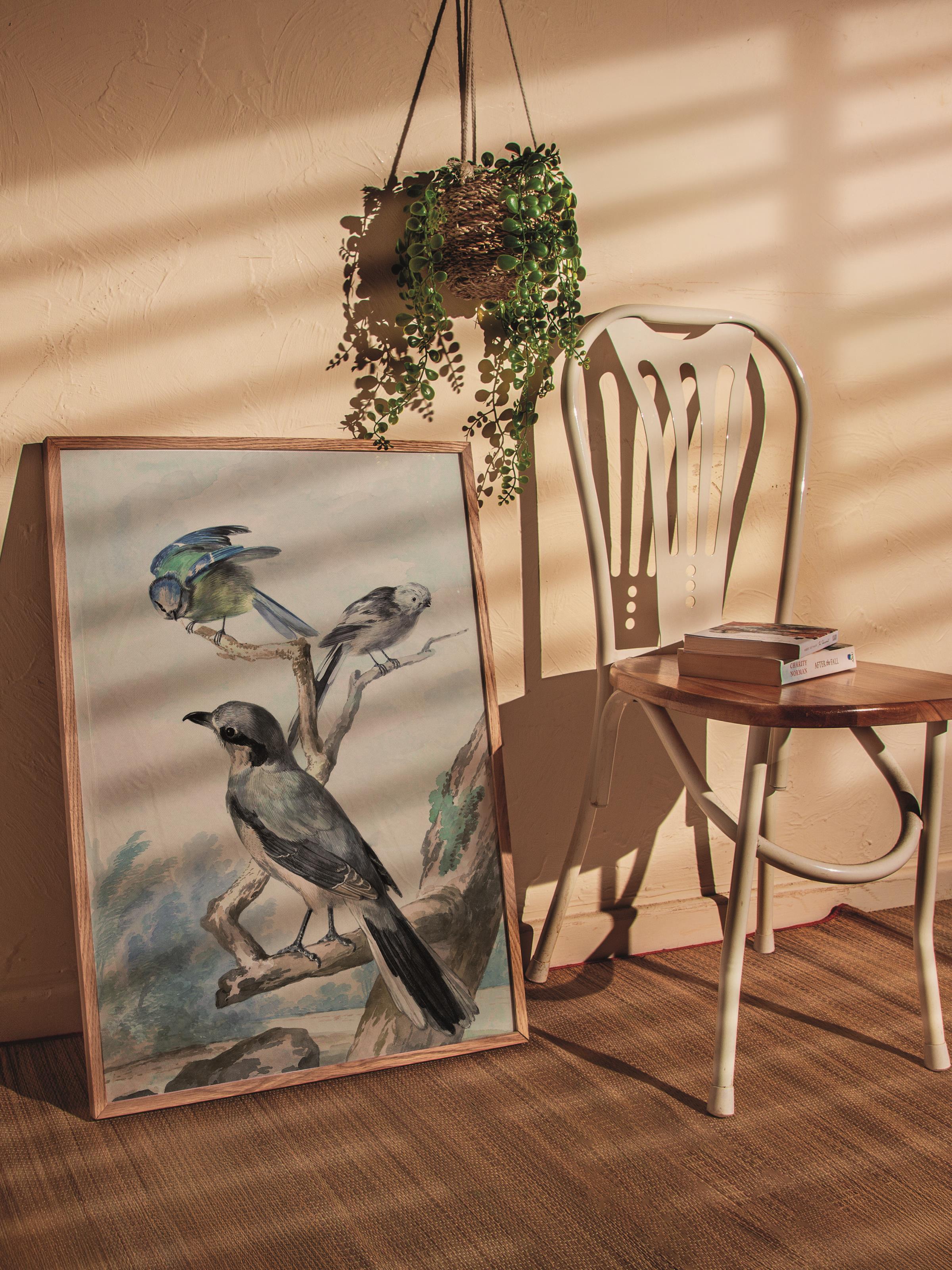 Çerçevesiz Poster Tablo, Duvar Posteri, Kağıt Poster, Kuşların Uçuşu , Maximalist No:270