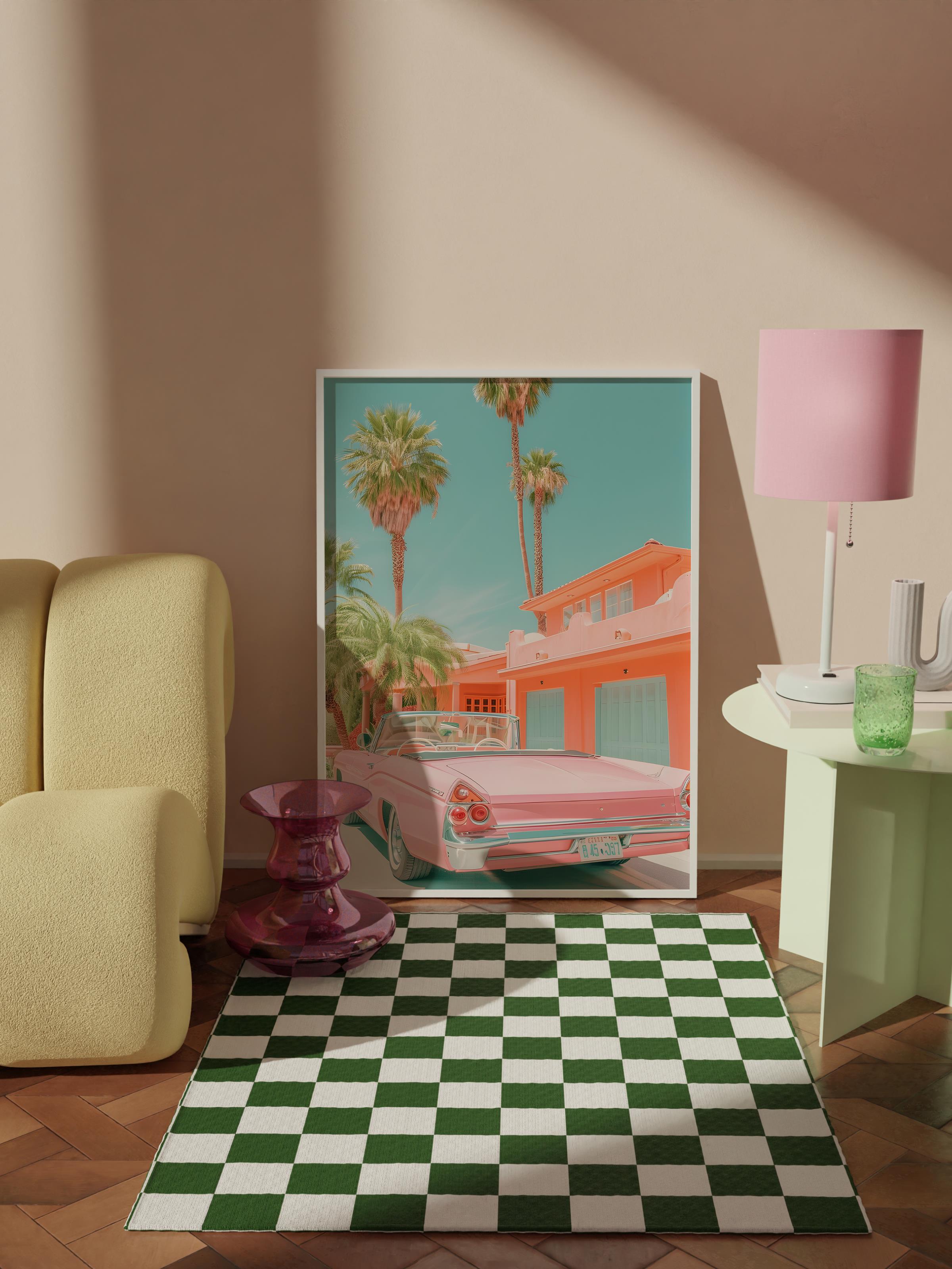 Çerçevesiz Poster Tablo, Duvar Posteri, Kağıt Poster, Yazlık Ev Rüyası , Maximalist No:166