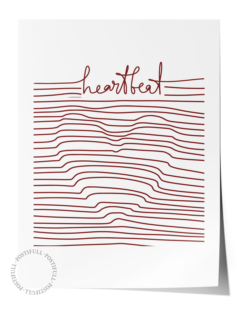 heartbeat Maximalist Çerçevesiz Poster