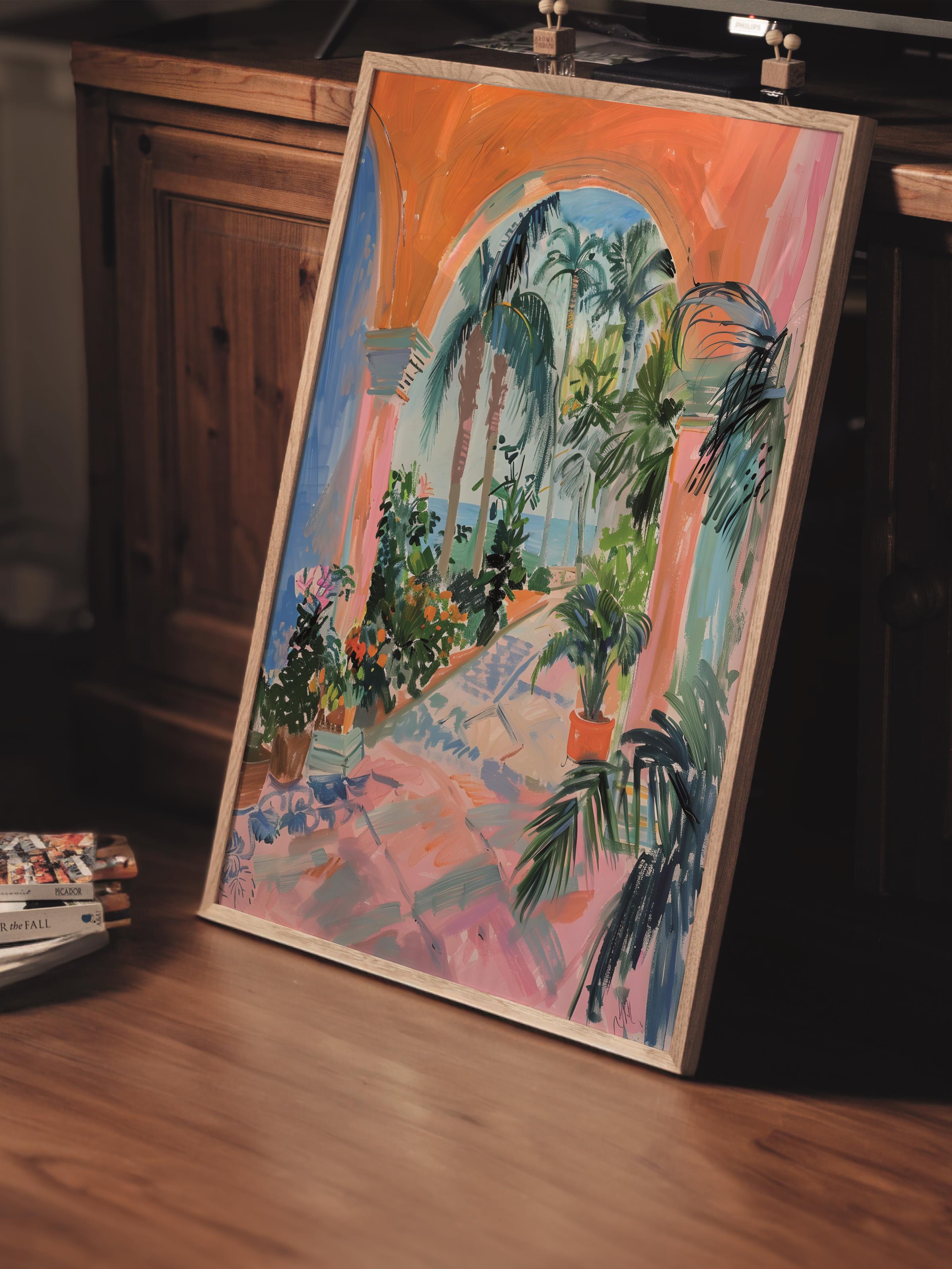 Çerçevesiz Poster Tablo, Duvar Posteri, Kağıt Poster, Tropik Sırlar , Maximalist No:88