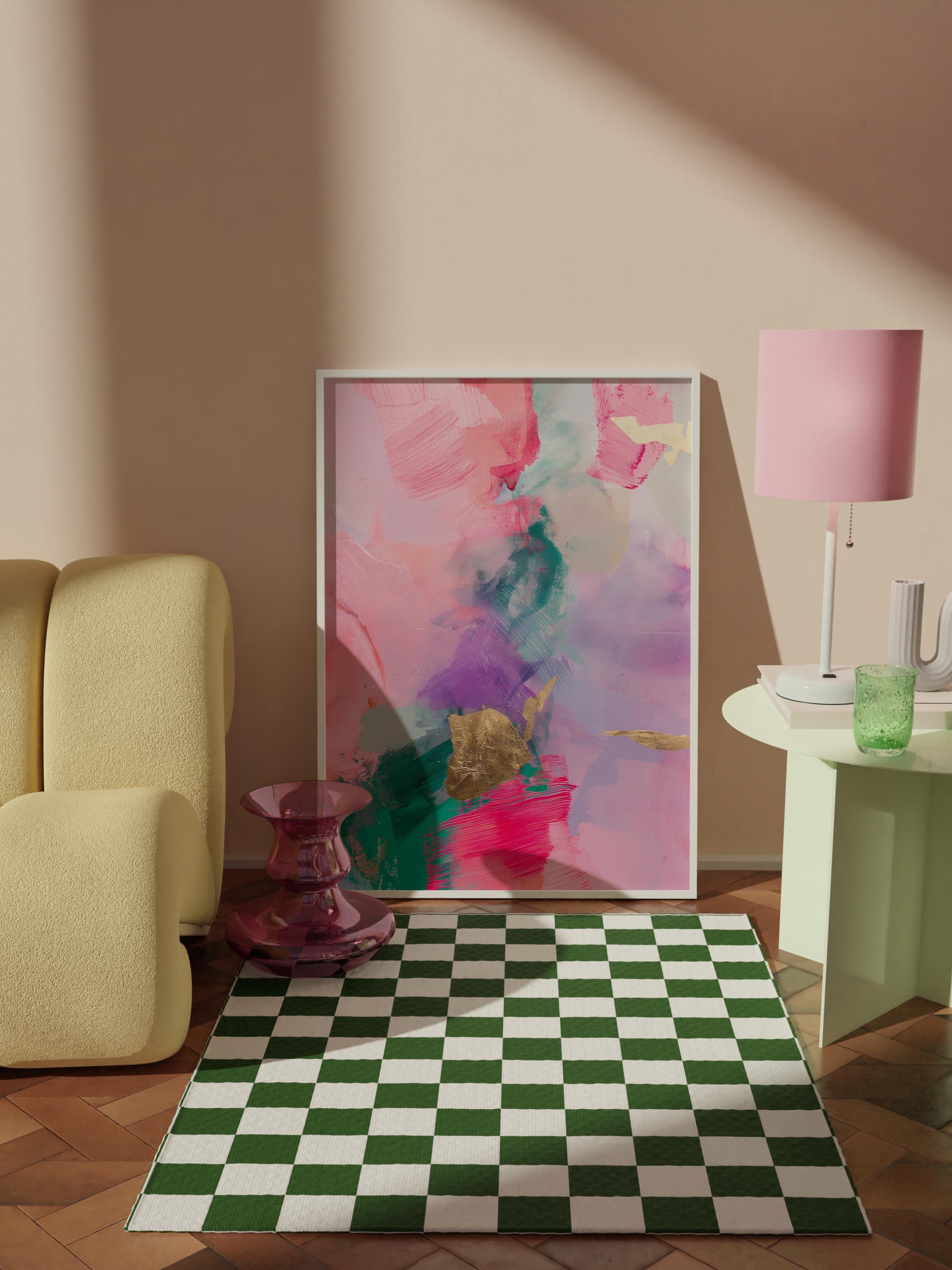 Çerçevesiz Poster Tablo, Duvar Posteri, Kağıt Poster, Sulu Boya Hayalleri , Maximalist No:109