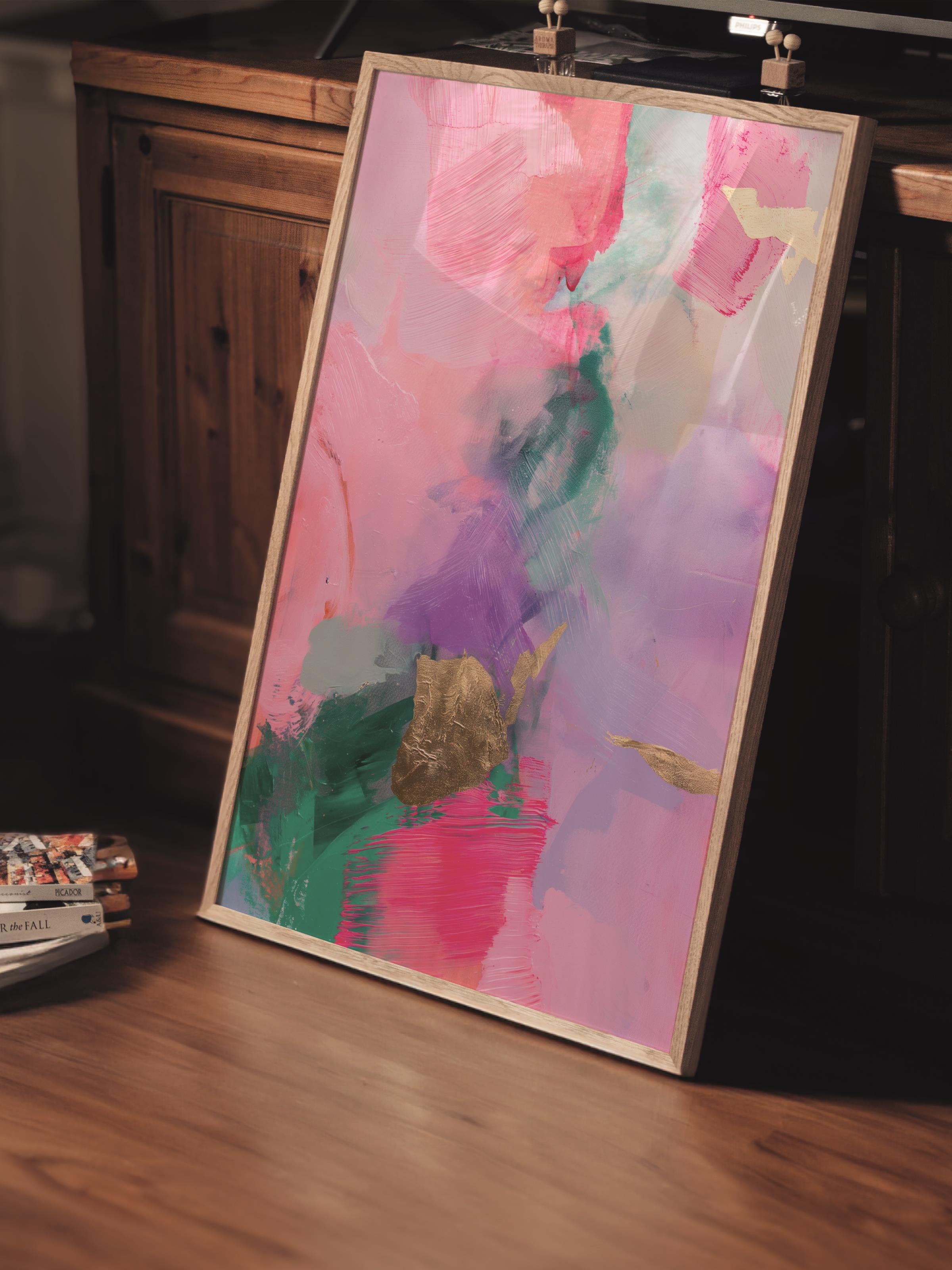 Çerçevesiz Poster Tablo, Duvar Posteri, Kağıt Poster, Sulu Boya Hayalleri , Maximalist No:109