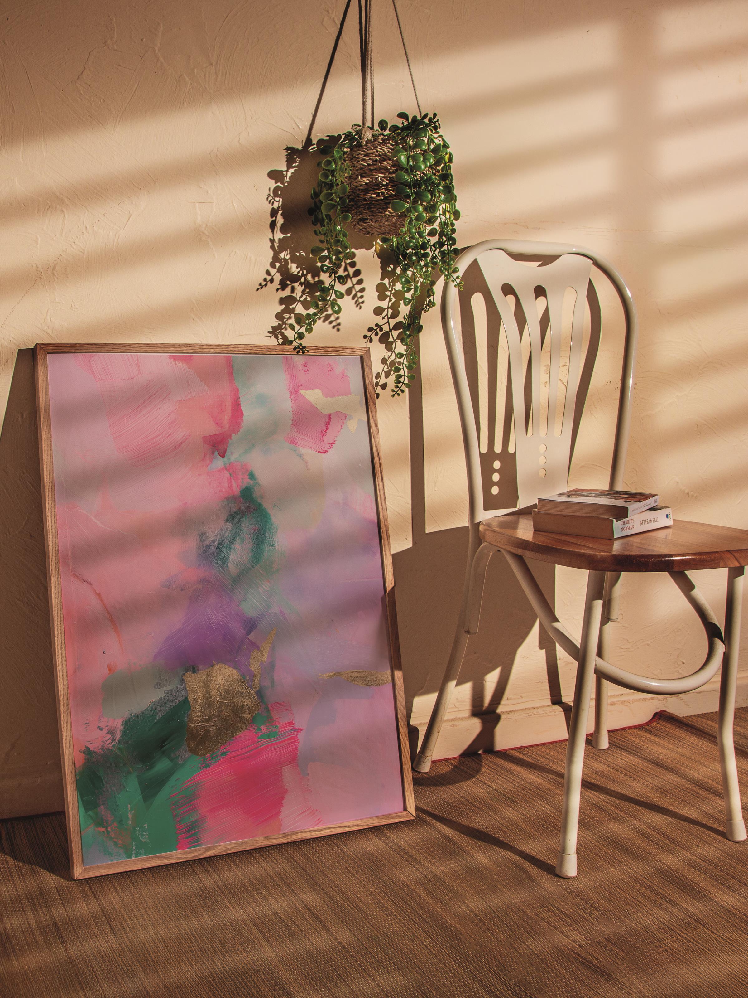 Çerçevesiz Poster Tablo, Duvar Posteri, Kağıt Poster, Sulu Boya Hayalleri , Maximalist No:109