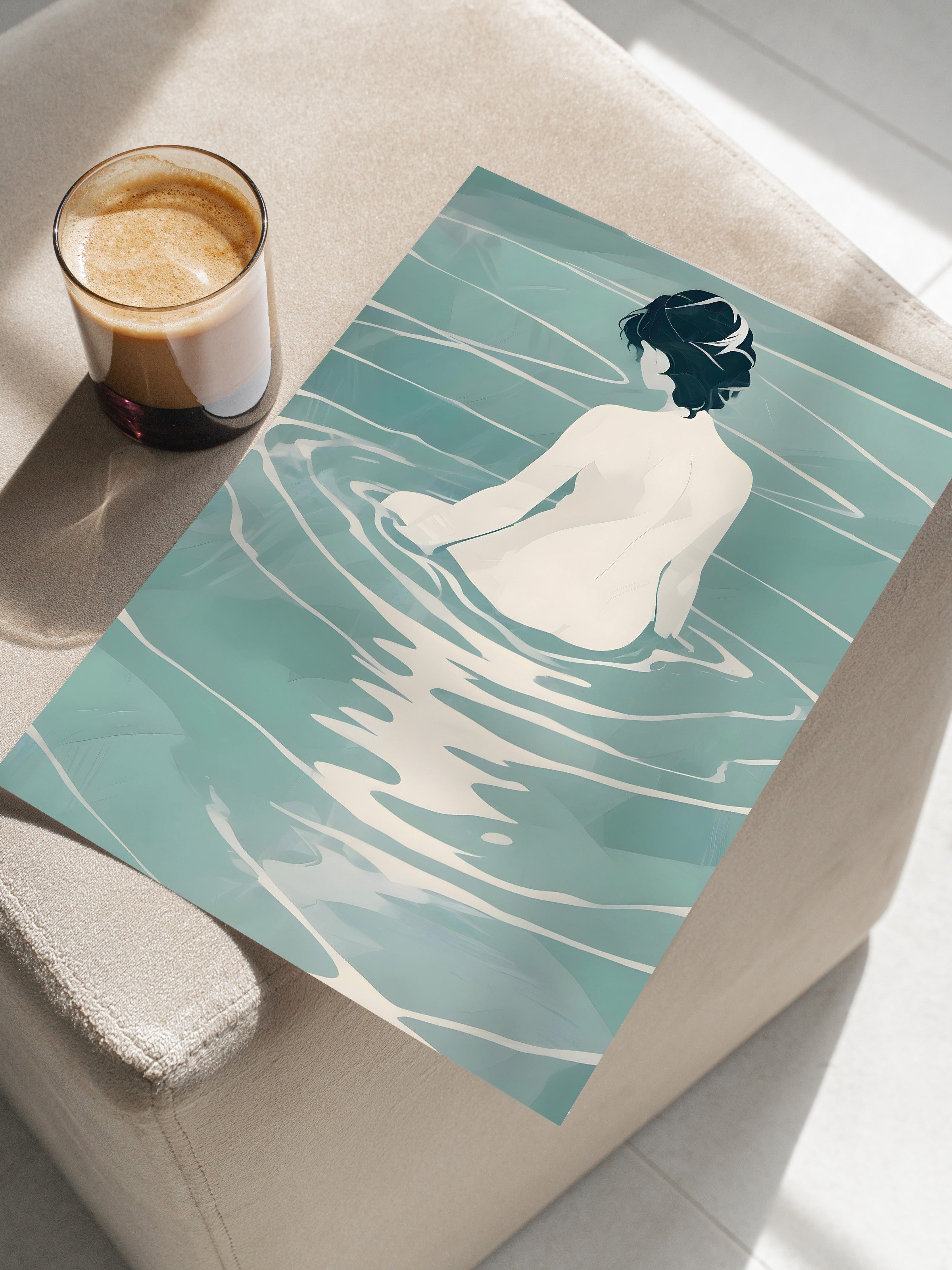 Çerçevesiz Poster, Vintage Japanese, Comfort Serisi Duvar Posteri, NO:108918