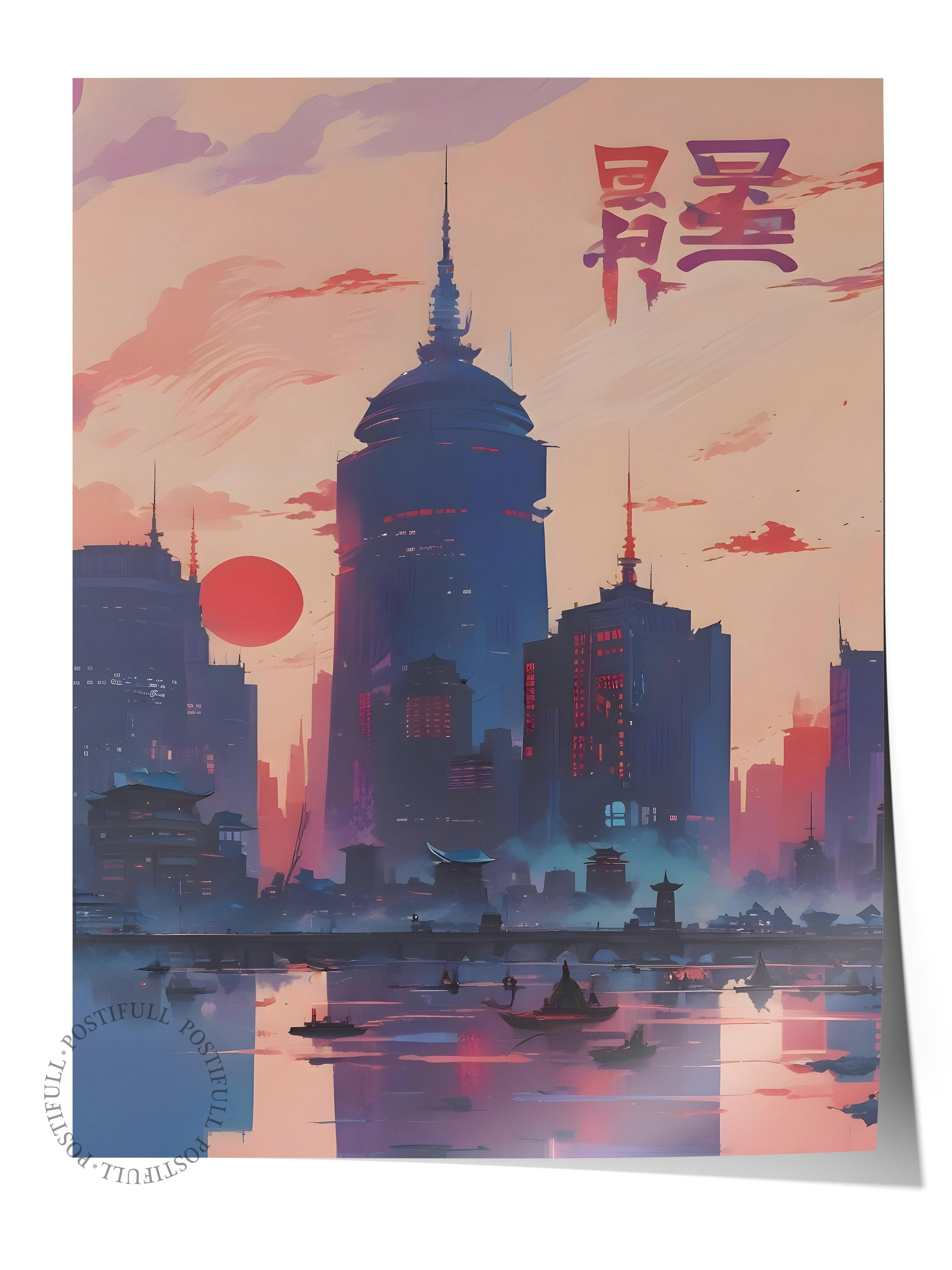 Çerçevesiz Poster, Vintage Japanese, Comfort Serisi Duvar Posteri, NO:108921