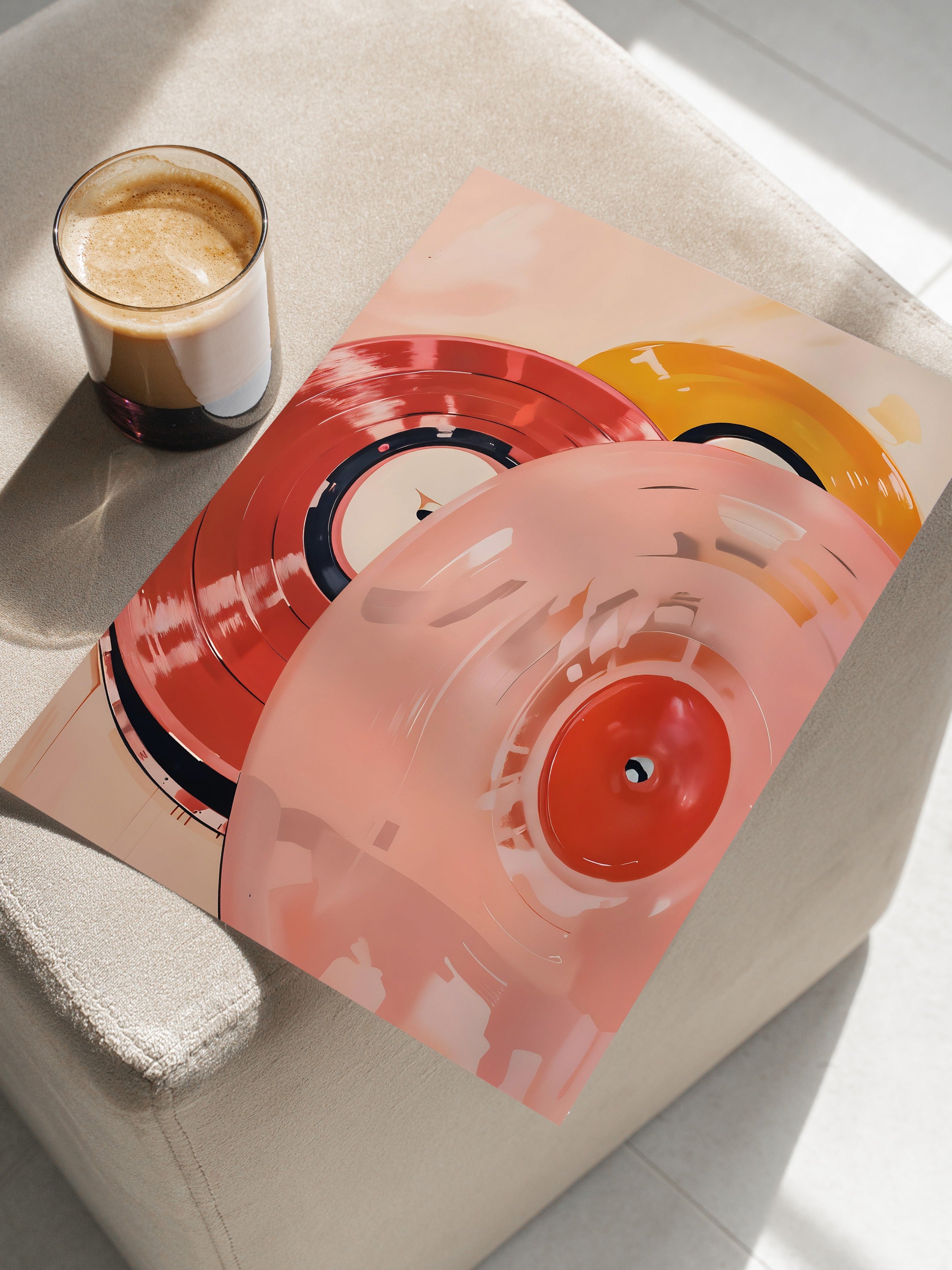 Çerçevesiz Poster, Vinyl Record, Comfort Serisi Duvar Posteri, NO:108939