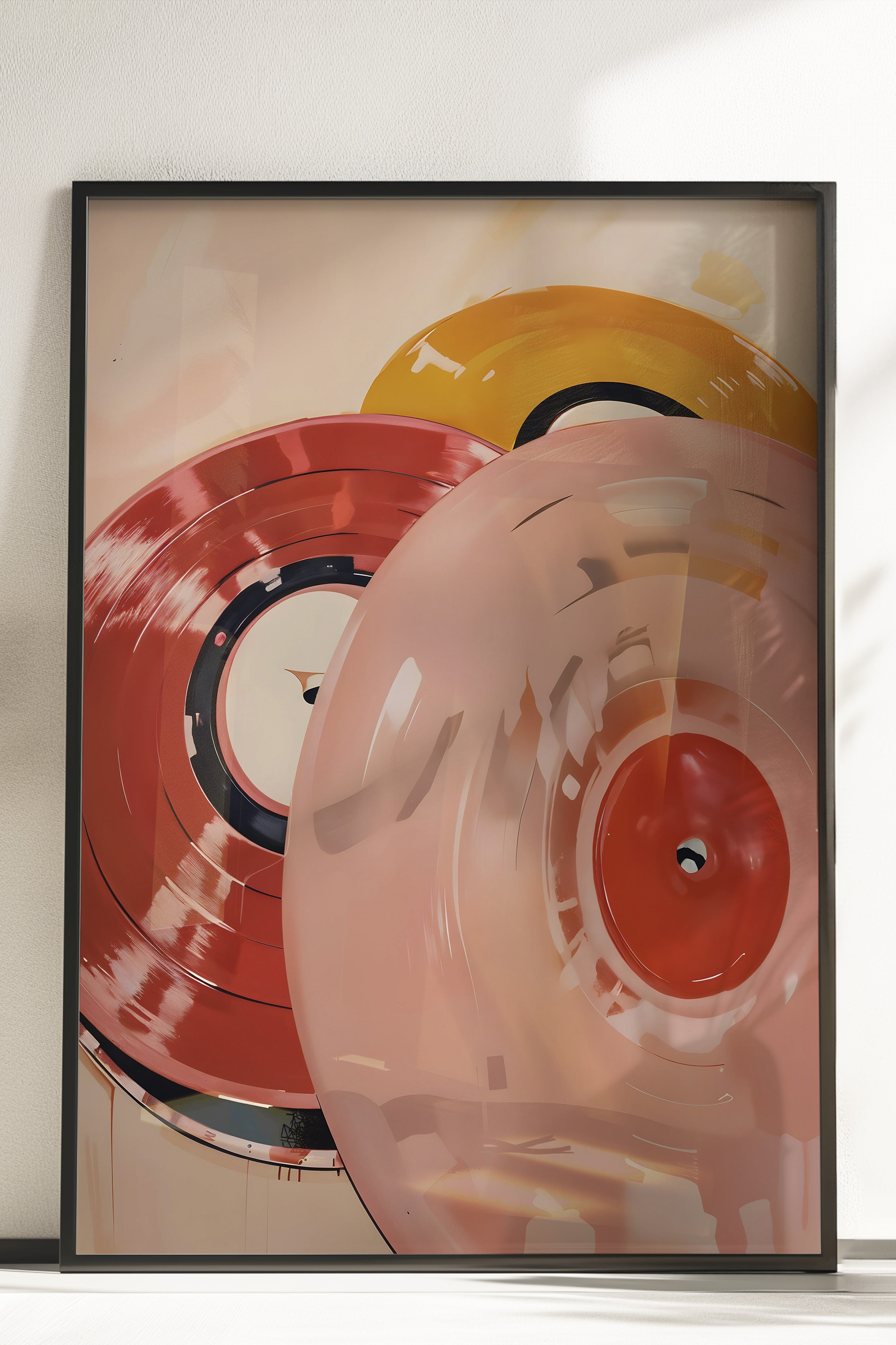 Çerçevesiz Poster, Vinyl Record, Comfort Serisi Duvar Posteri, NO:108939