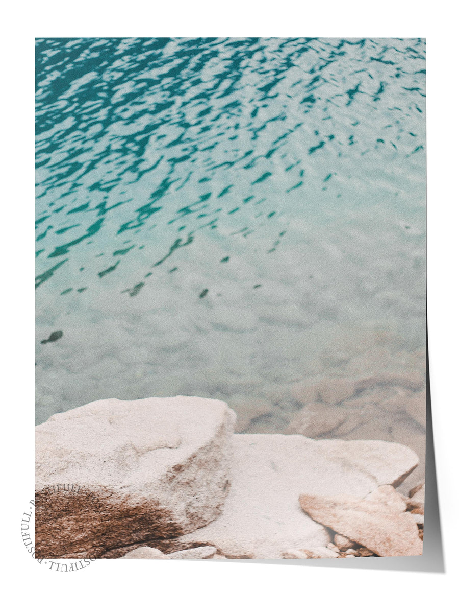Dalgalar ve Kayalar Fotoğraf Çerçevesiz Poster