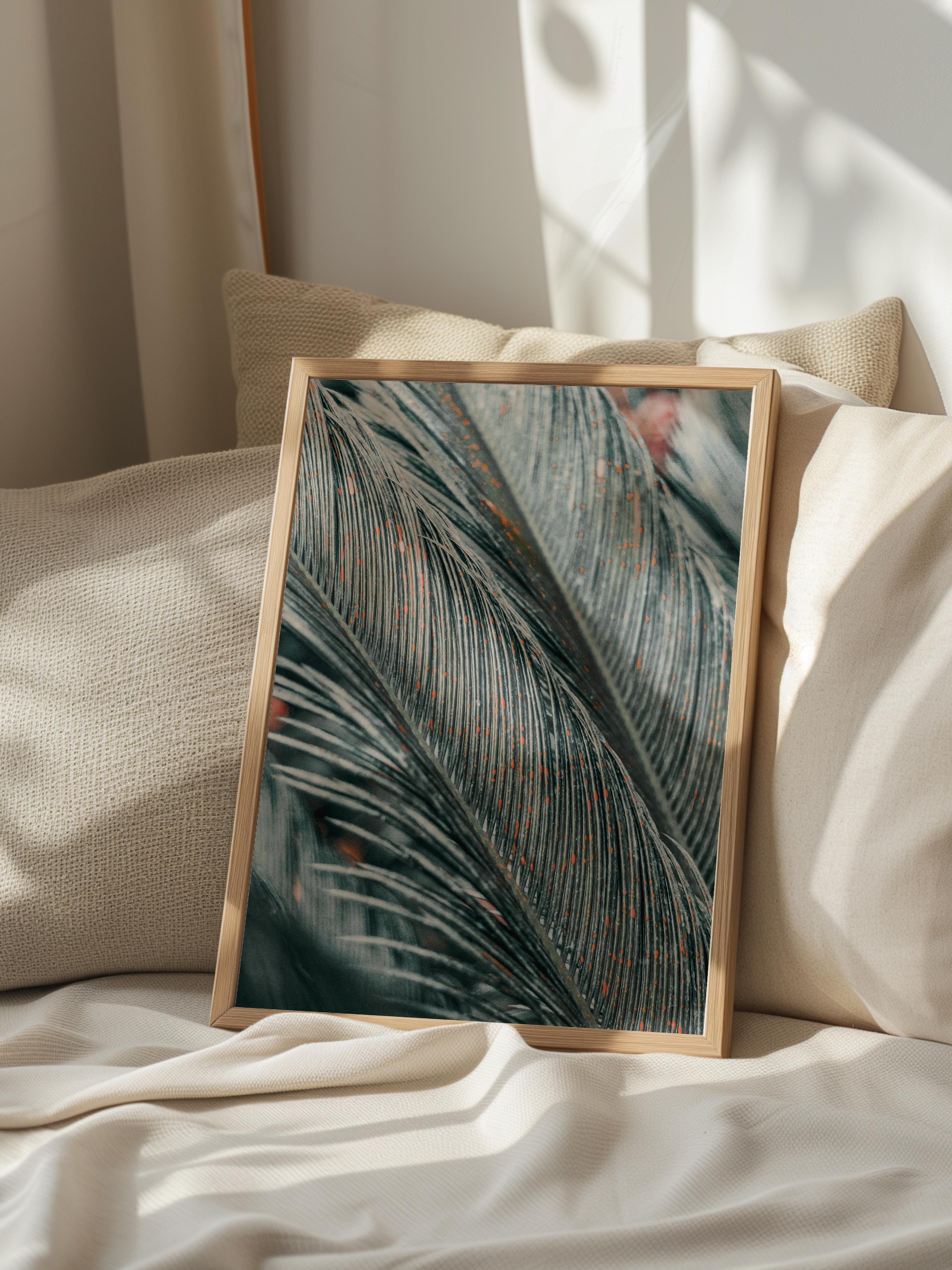 Çerçevesiz Poster, Yaz Temalı Tablo NO:206, Yeşil Yapraklar Fotoğrafı, Yeşil Poster, Dikey