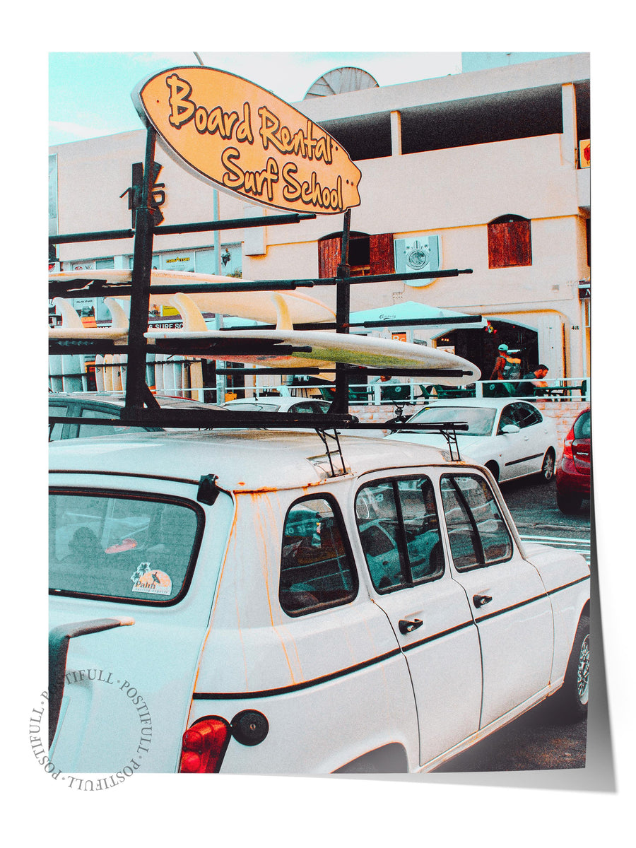 Board Rental Surf School Fotoğraf Çerçevesiz Poster