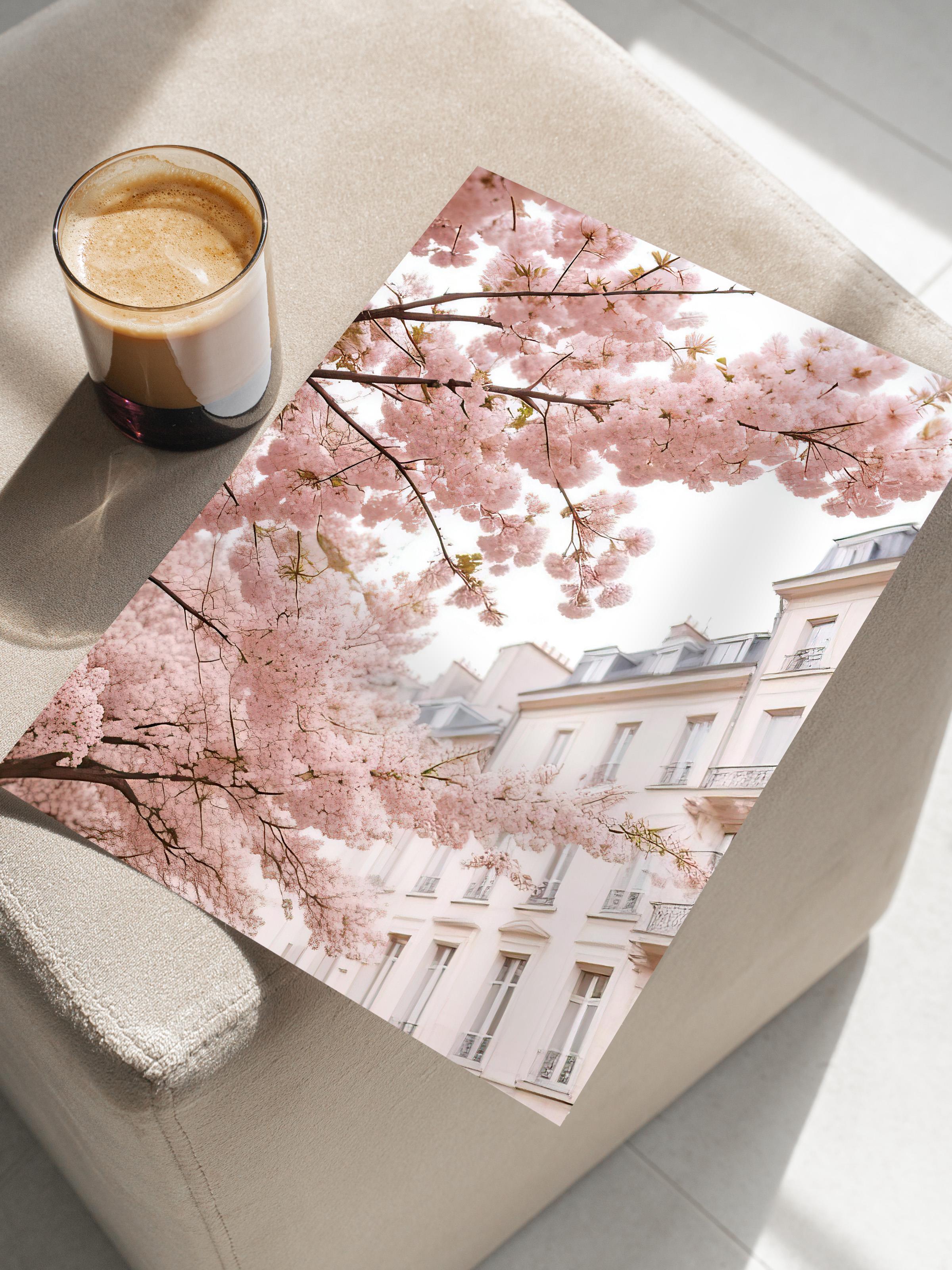 Cherry Branches Poster, Çerçevesiz Duvar Posteri, Dkey Duvar Tablosu Comfort Serisi NO:108367