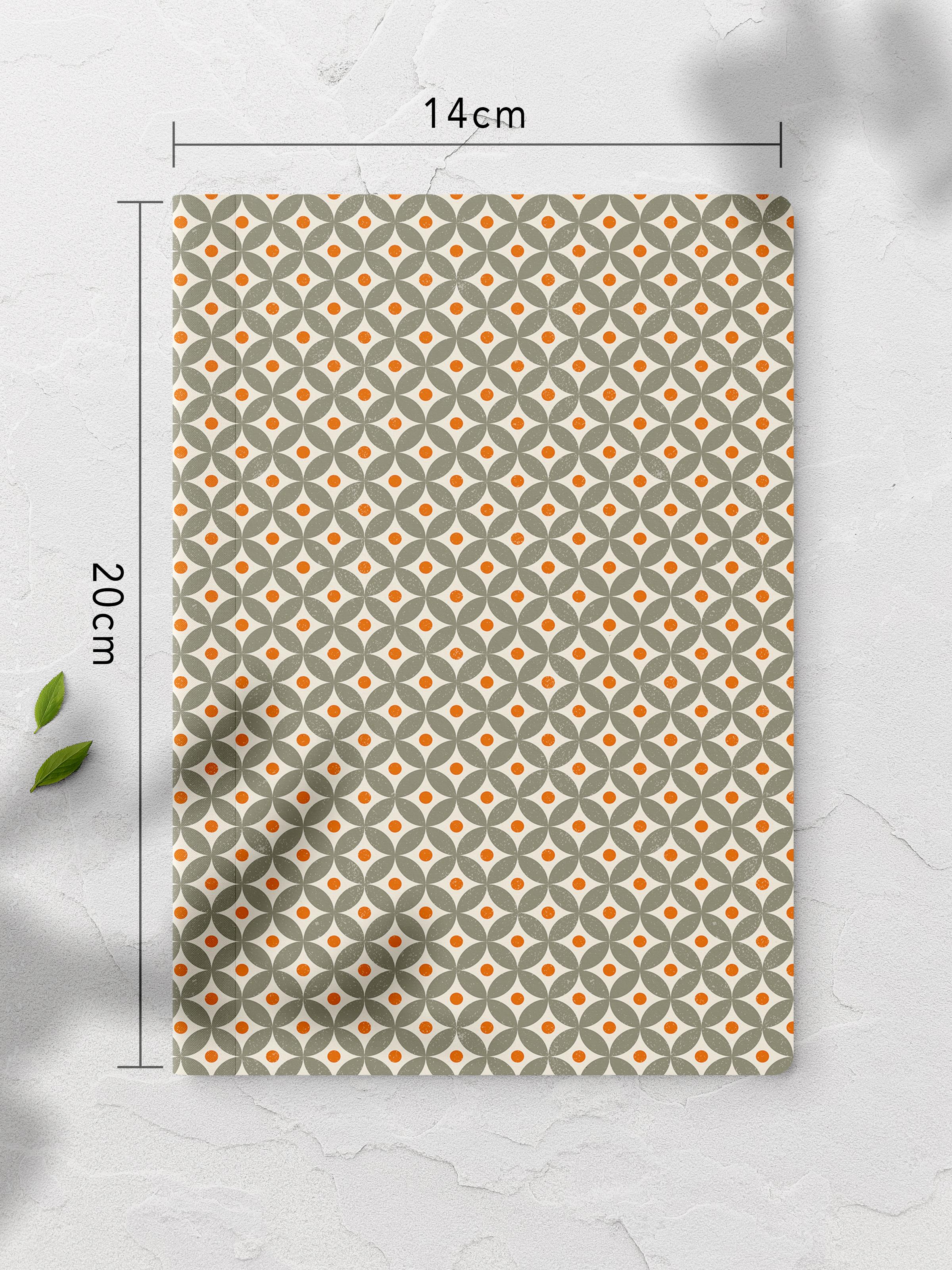 Çizgisiz Defter, Geometrik Desenli Notebook, Not Defteri, Akıl ve Anı Defteri, 64 Sayfa, 14*21cm