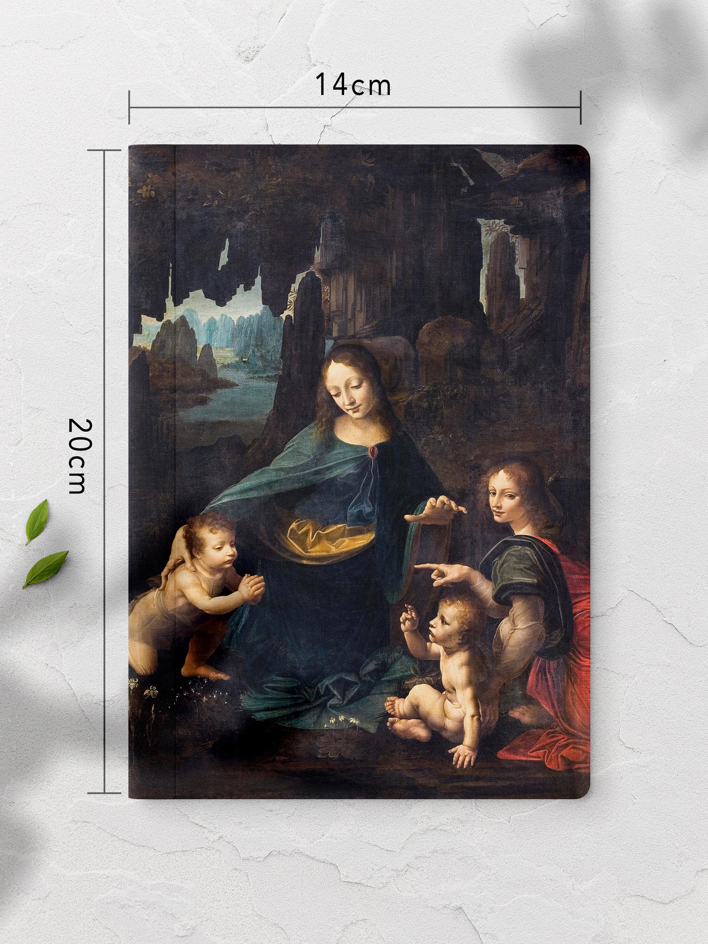 Çizgisiz Defter, Modern Sanat Notebook, Leonardo Da Vinci Temalı Not Defteri 64 Sayfa, 14*21cm