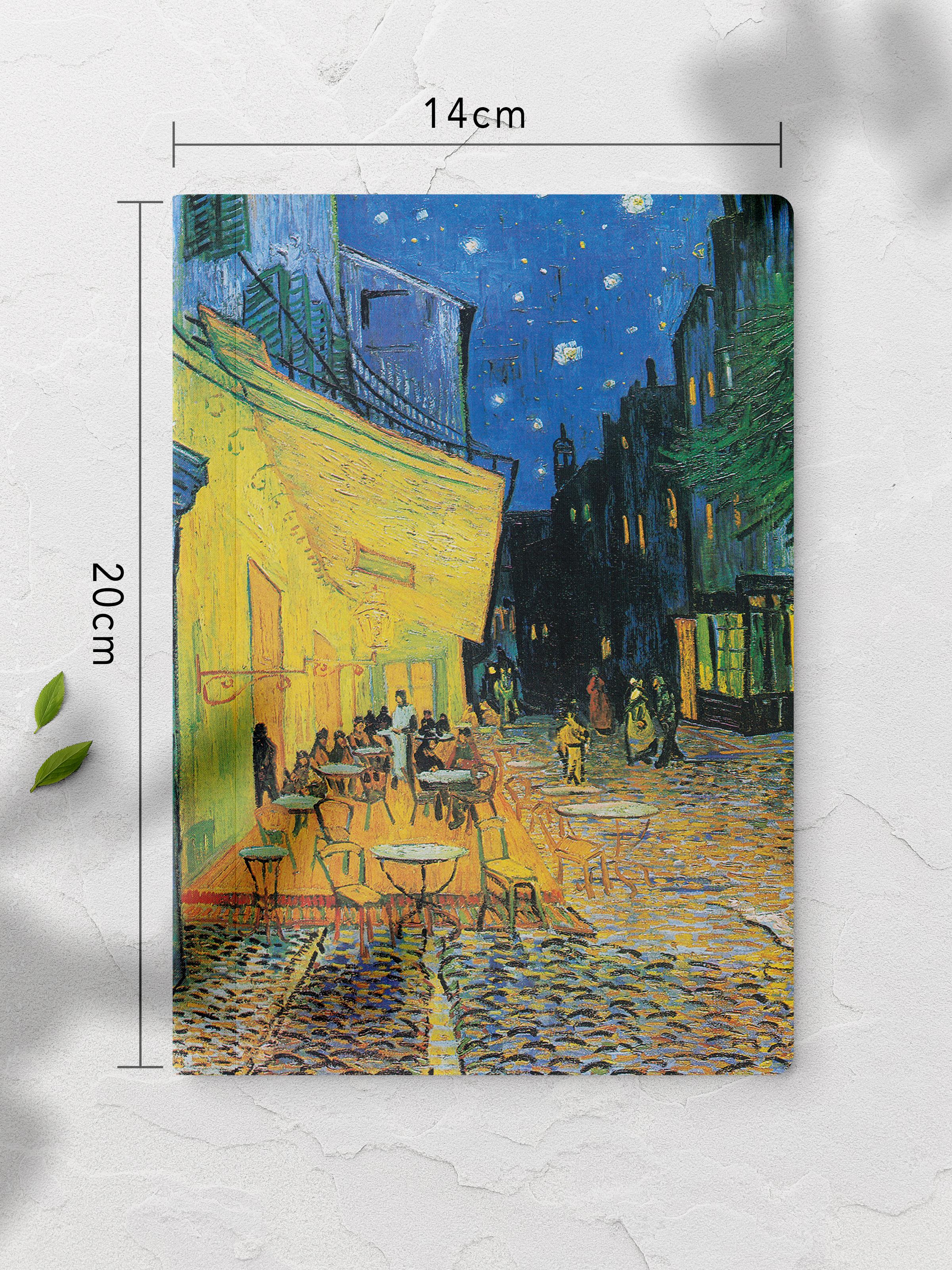 Çizgisiz Defter, Modern Sanat Notebook, Van Gogh Temalı Not Defteri 64 Sayfa, 14*21cm