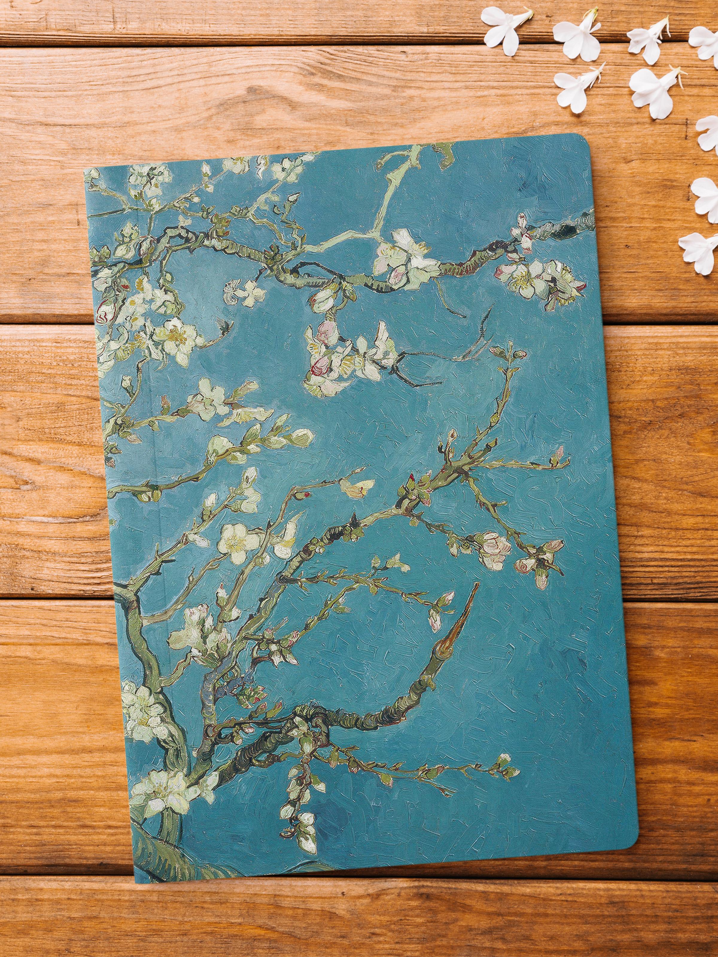 Çizgisiz Defter, Modern Sanat Notebook, Van Gogh Temalı Not Defteri 64 Sayfa, 14*21cm