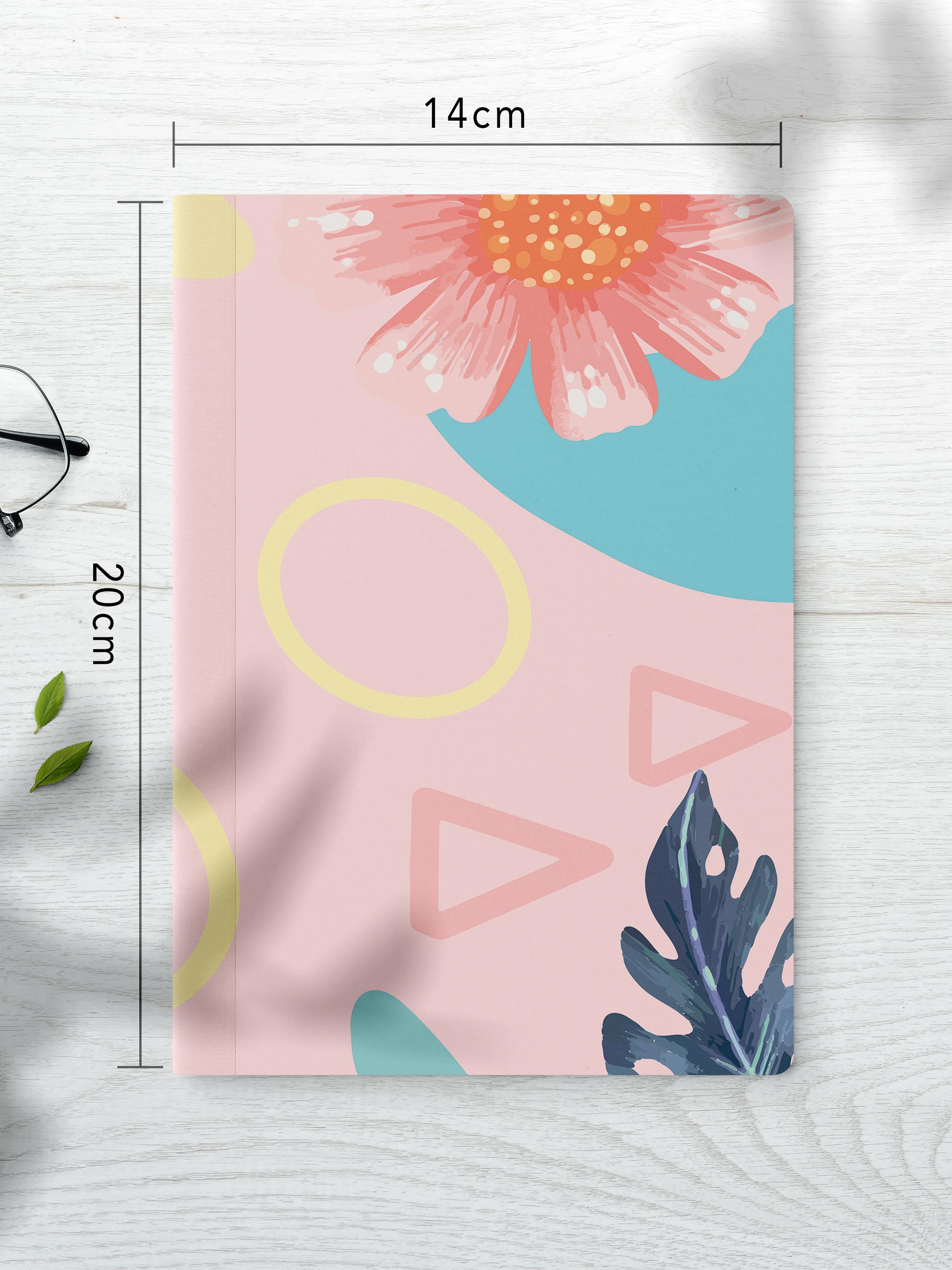 Çizgisiz Defter Seti, 2 Adet Vintage Desenli Notebook, Not Defteri, Anı Defteri, 64 Sayfa Orta Boy