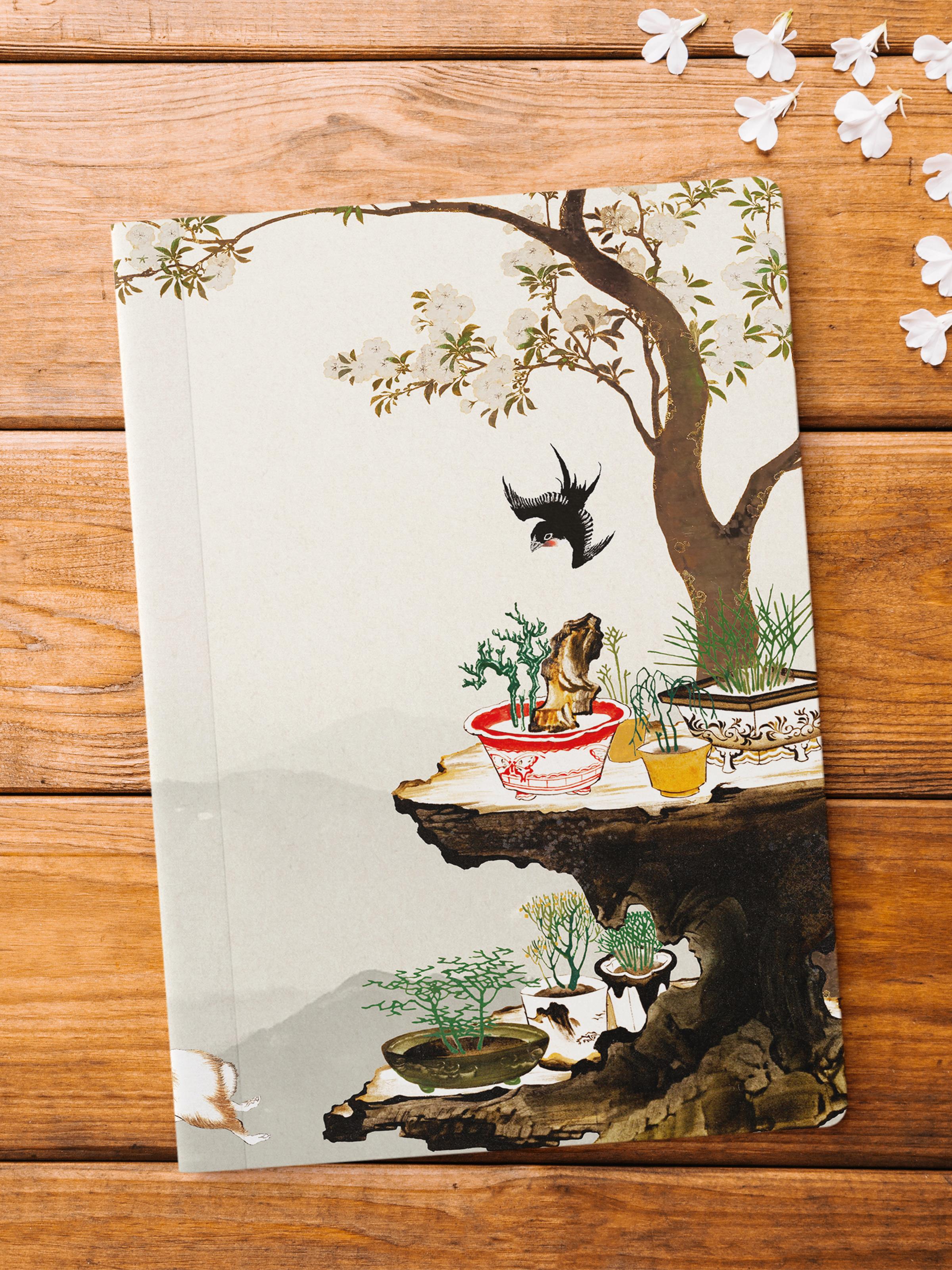 Çizgisiz Defter, Vintage Retro Temalı Notebook, Not Defteri, Vintage Defter, 64 Sayfa 14*21cm