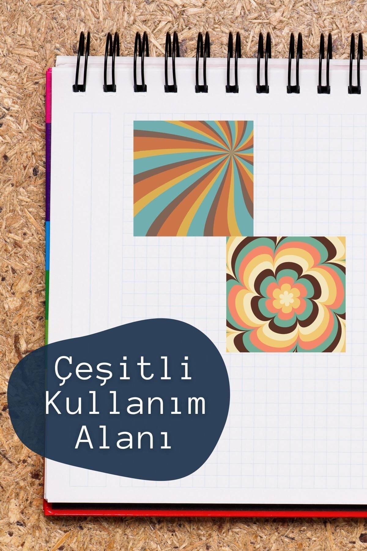 Çizim Temalı Sticker Seti - 6 Adet Etiket Seti- Telefon, Tablet, Defter Laptop Uyumlu Etiket