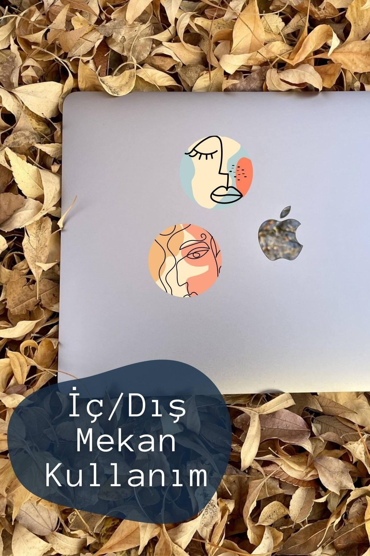 Çizim Temalı Sticker Seti - 6 Adet Etiket Seti- Telefon, Tablet, Defter Laptop Uyumlu Etiket