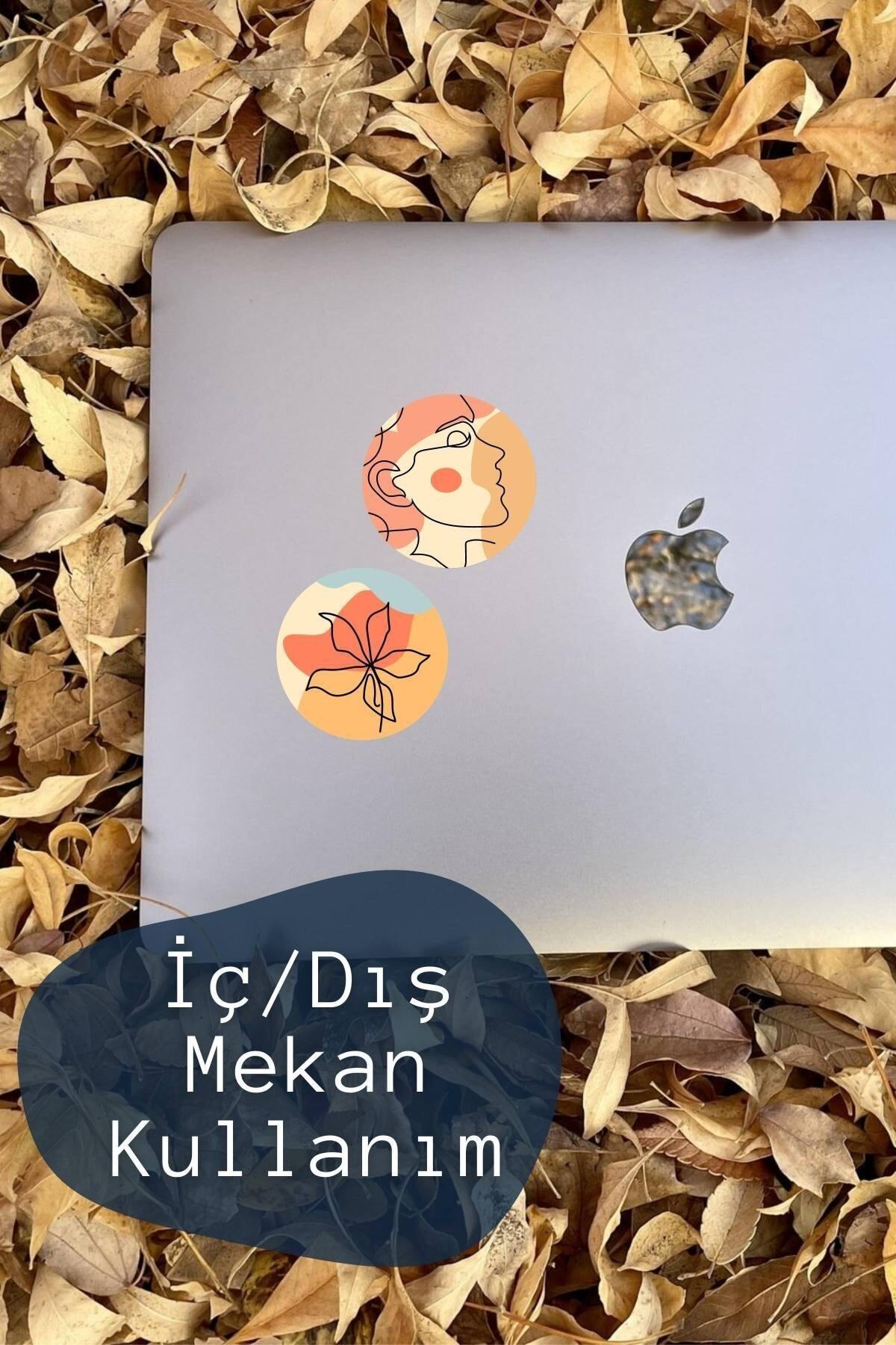 Çizim Temalı Sticker Seti - 6 Adet Etiket Seti- Telefon, Tablet, Defter Laptop Uyumlu Etiket