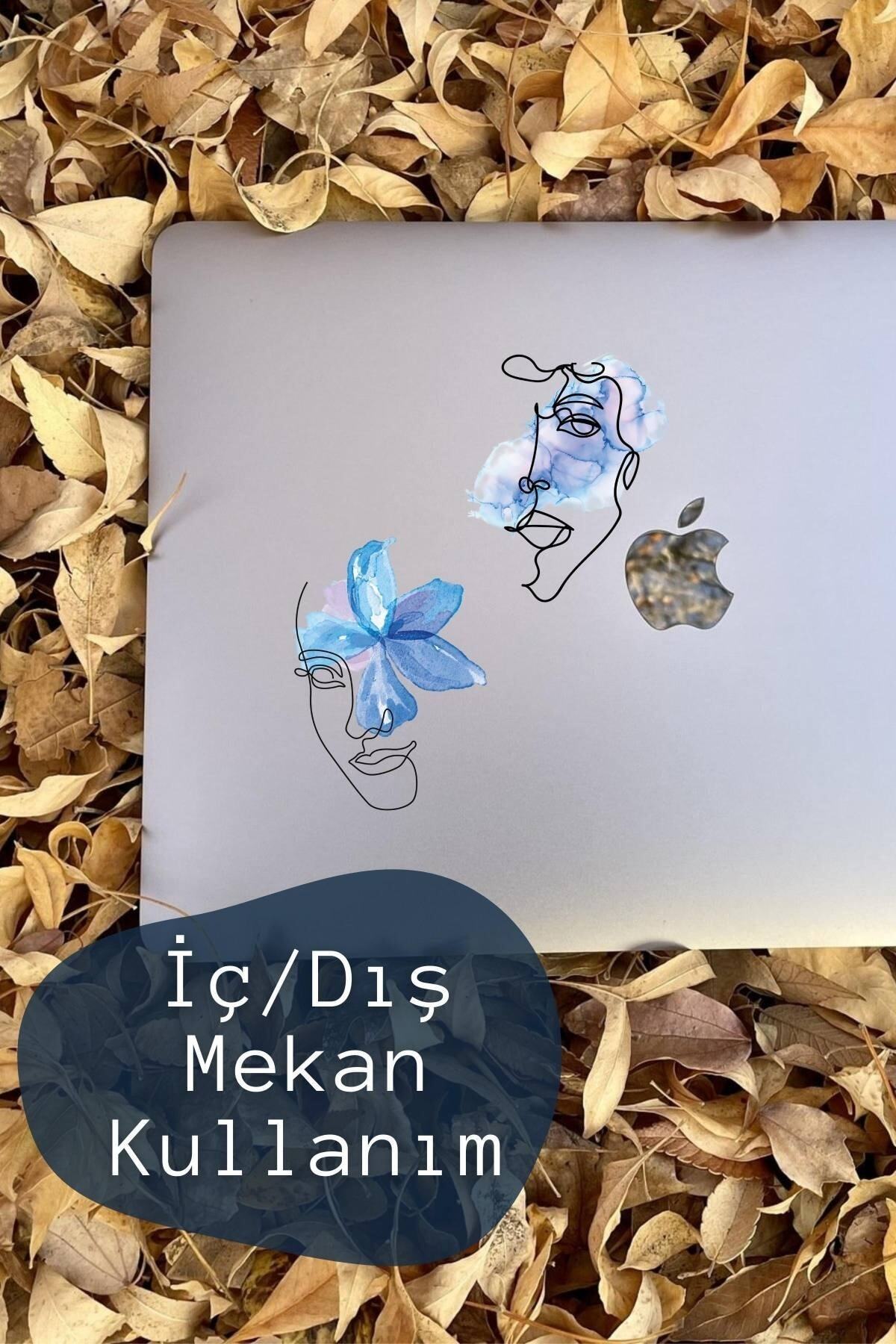 Çizim Temalı Sticker Seti - 7 Adet Etiket Seti- Telefon, Tablet, Defter Laptop Uyumlu Etiket