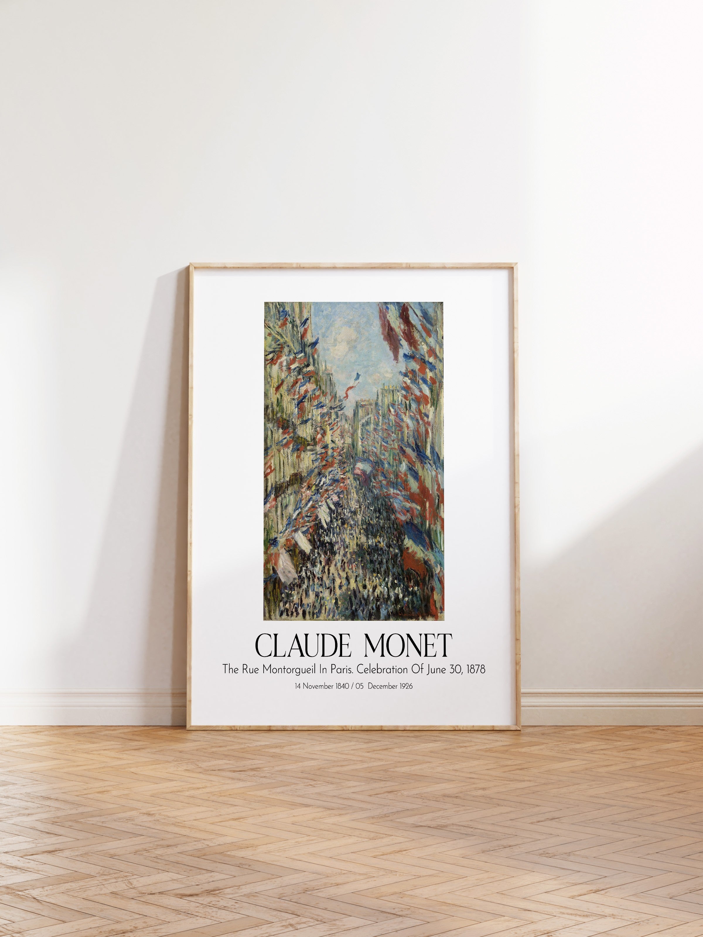 Claude Monet, Ahşap Çerçeveli Tablo, Sanat Serisi NO:110304