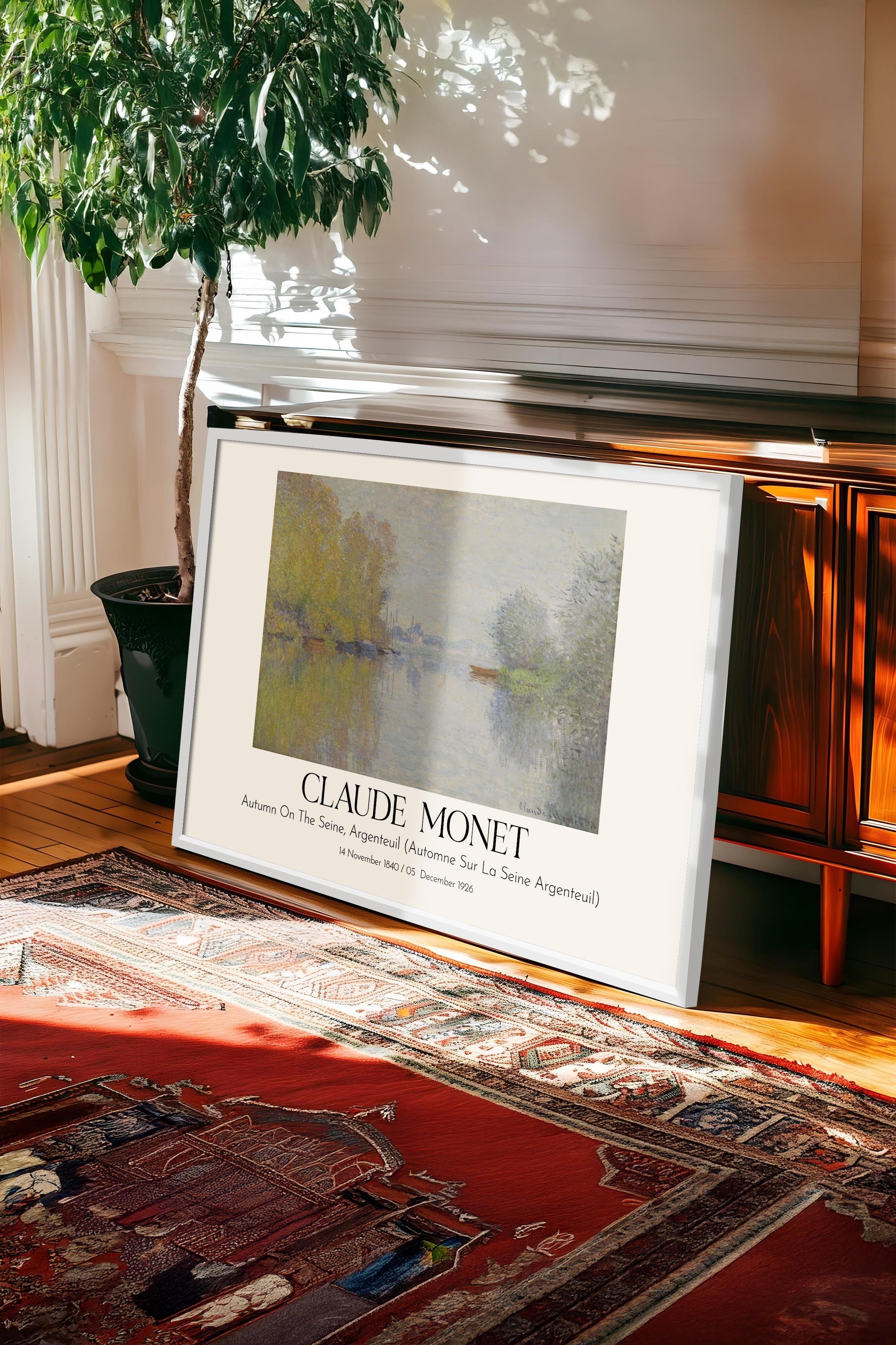 Claude Monet, Beyaz Çerçeveli Tablo, Sanat Serisi NO:110316
