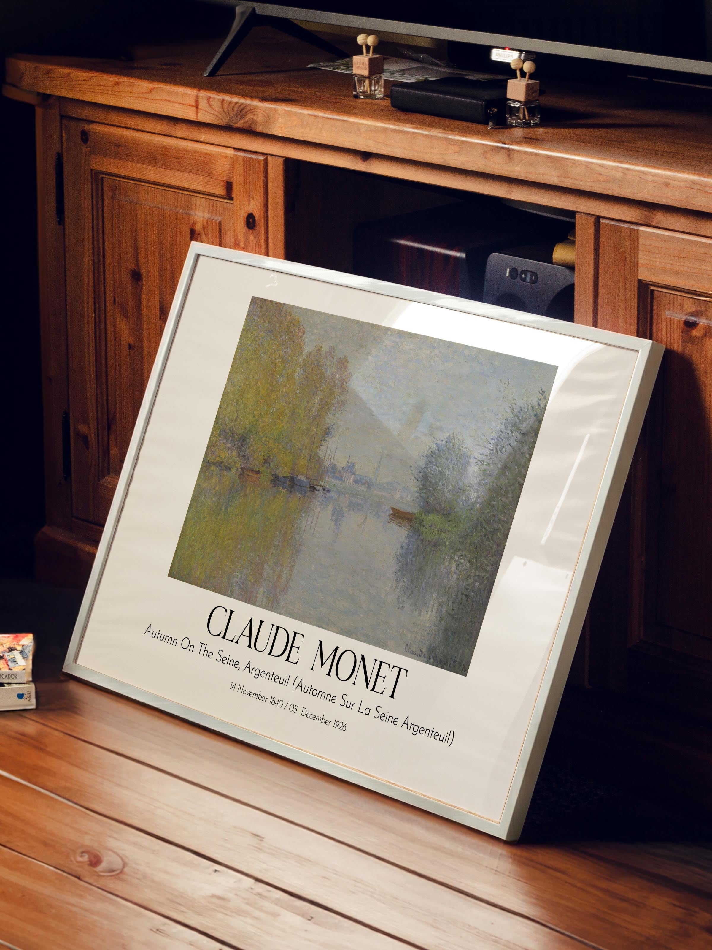 Claude Monet, Beyaz Çerçeveli Tablo, Sanat Serisi NO:110316