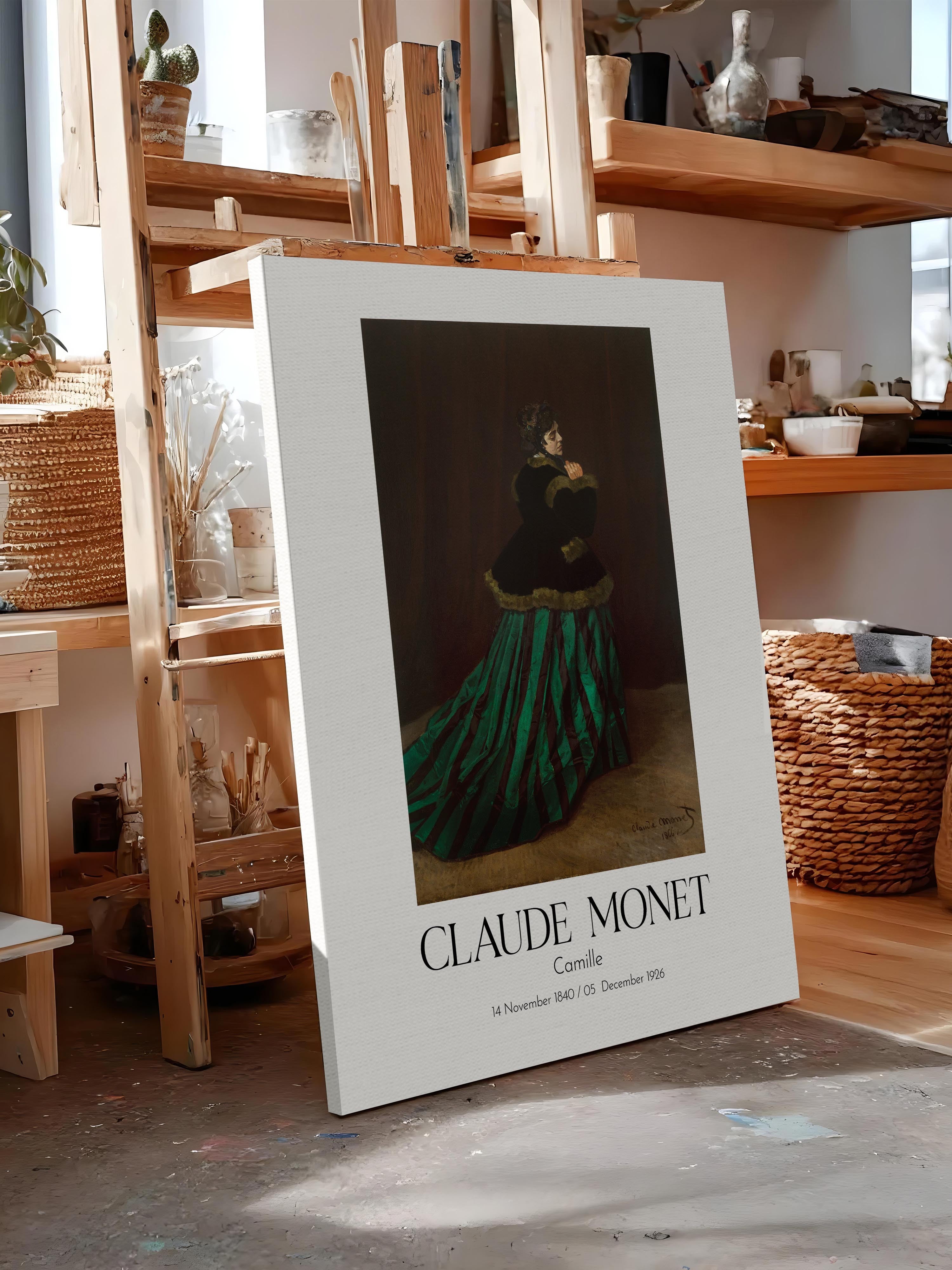 Claude Monet - Camille, Kanvas Tablo, Sanat Serisi NO:110306