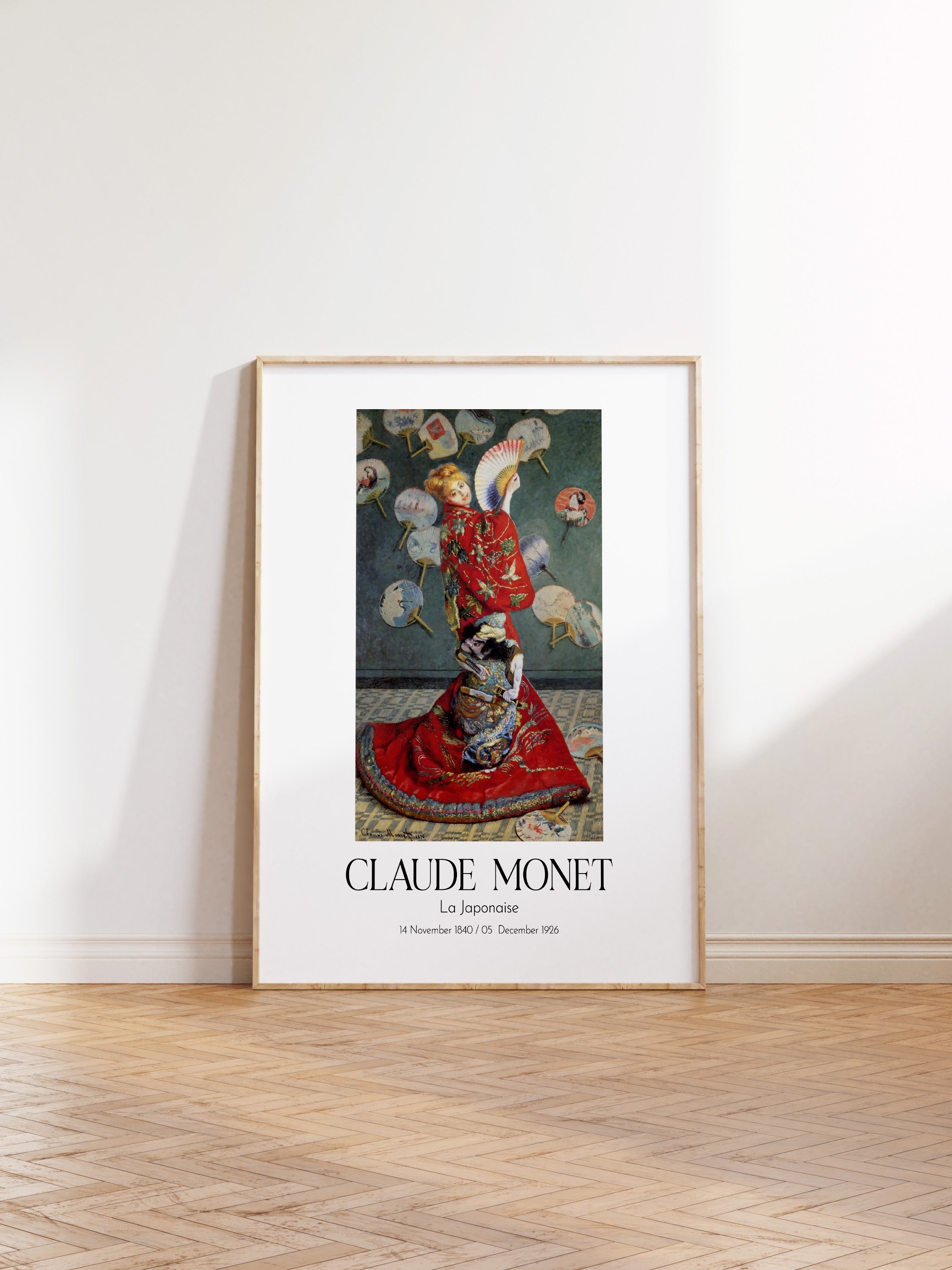 Claude Monet - La Japonaise, Ahşap Çerçeveli Tablo, Sanat Serisi NO:110311