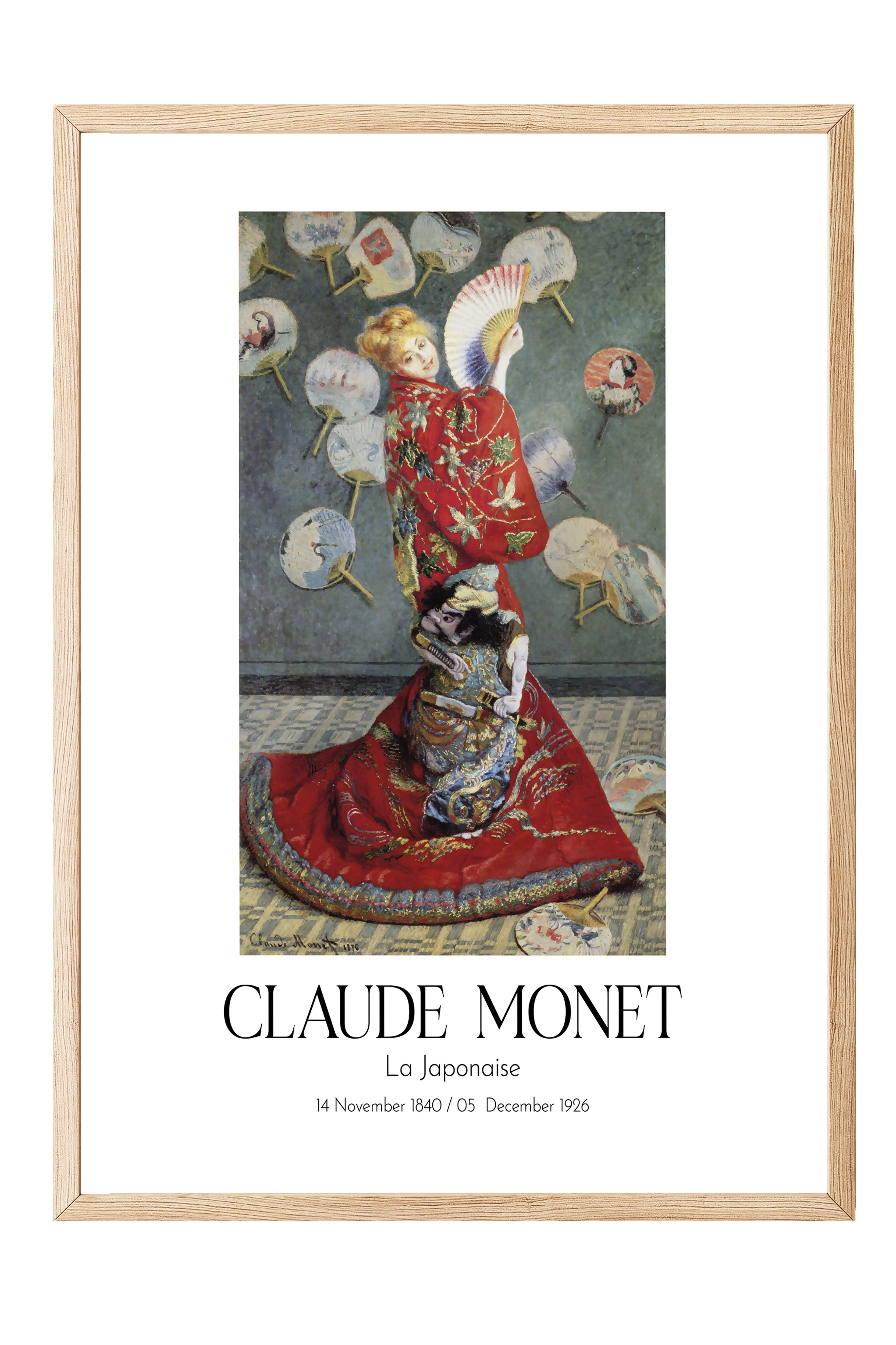 Claude Monet - La Japonaise, Ahşap Çerçeveli Tablo, Sanat Serisi NO:110311